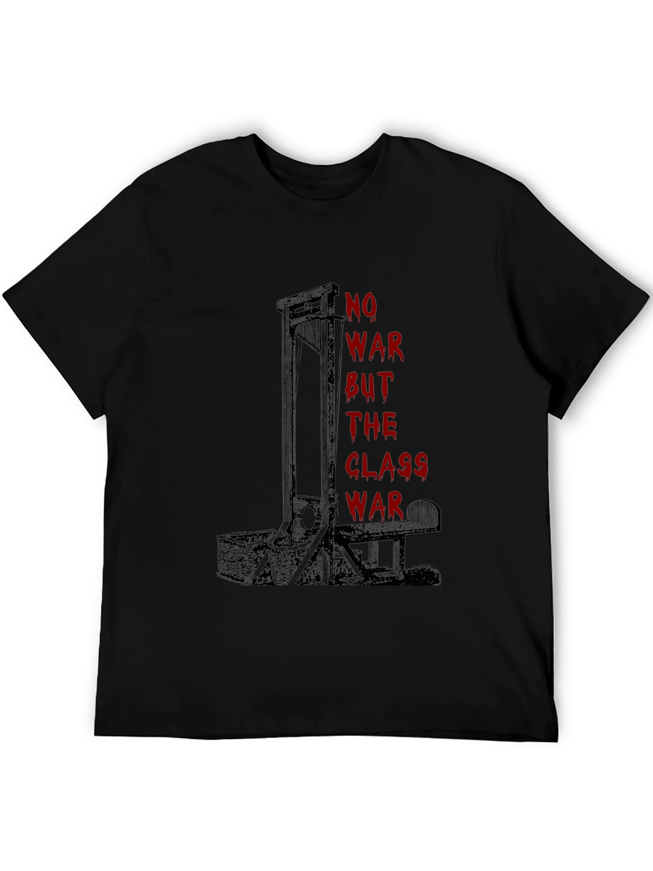 Black No War But Class War Graphic Tee view 5