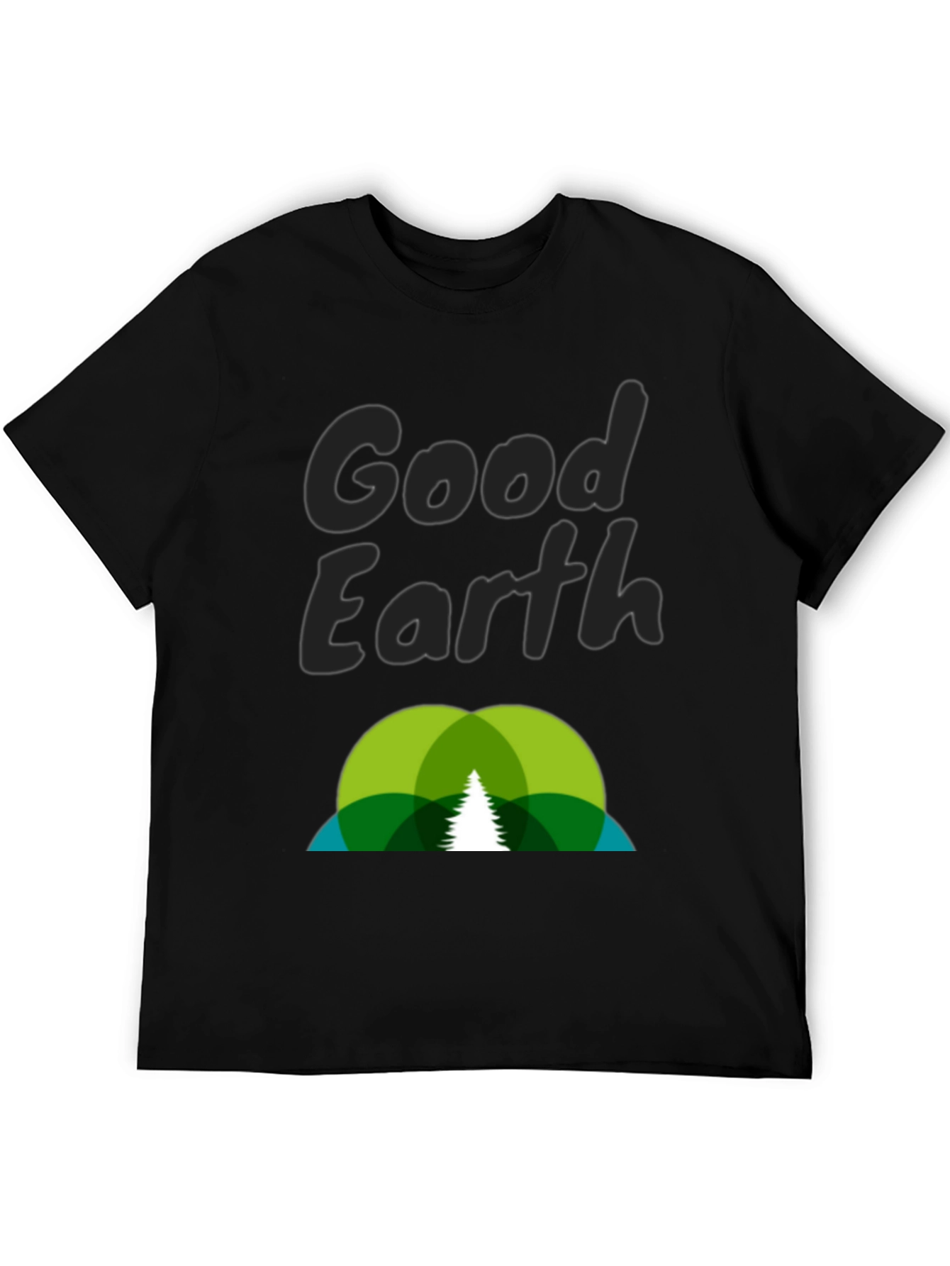 Black Good Earth Graphic Tee - Nature Lover's Shirt view 5