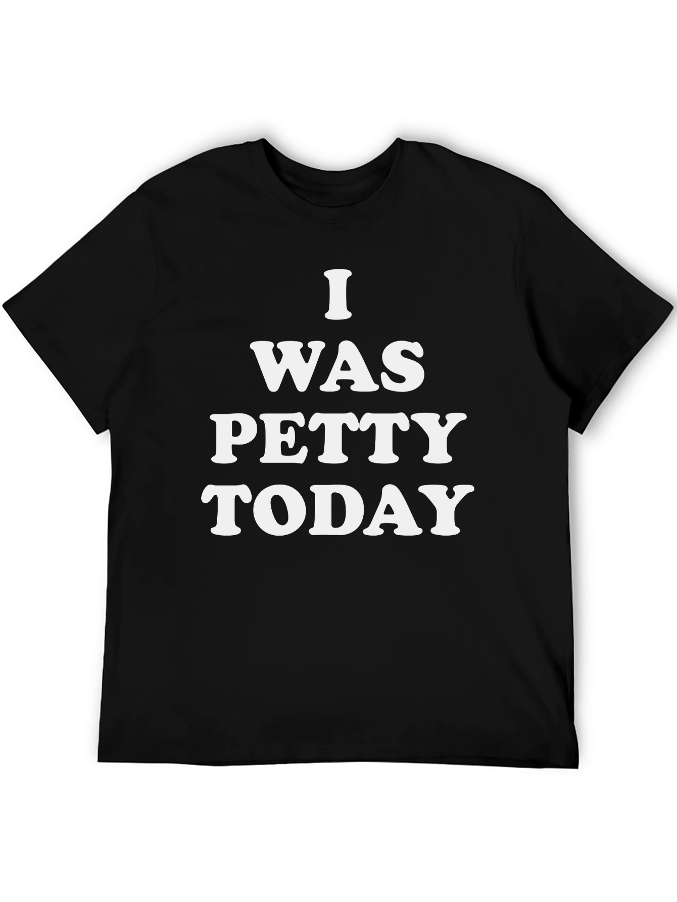 Black I Was Petty Today Graphic Tee view 5