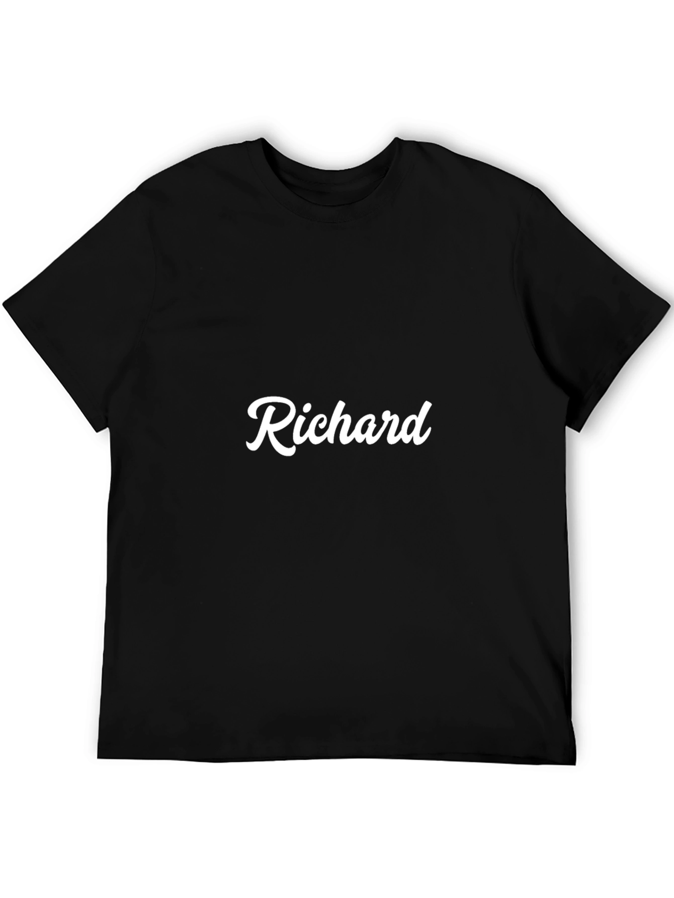 Black Richard Personalized Black T-Shirt view 5