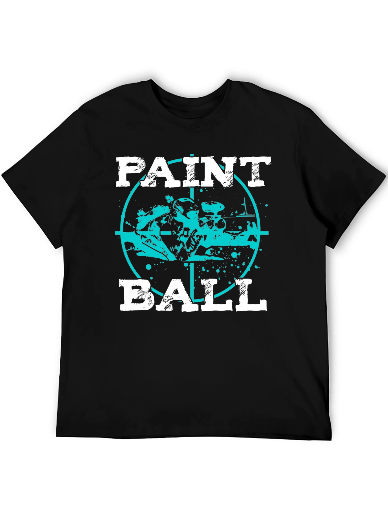 Black Paintball Target Graphic T-Shirt view 5