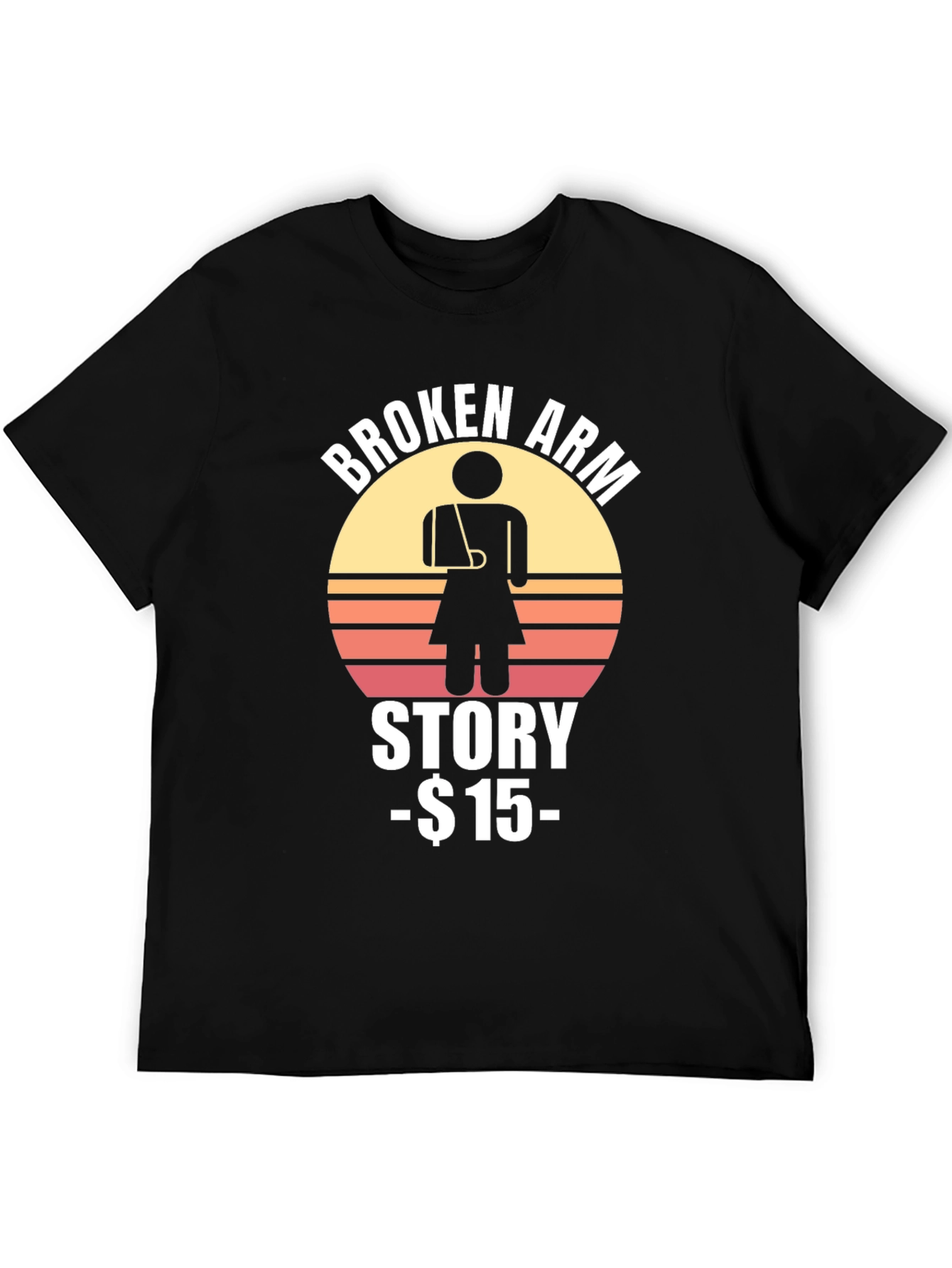 Black Broken Arm Story T-Shirt - $15 view 5