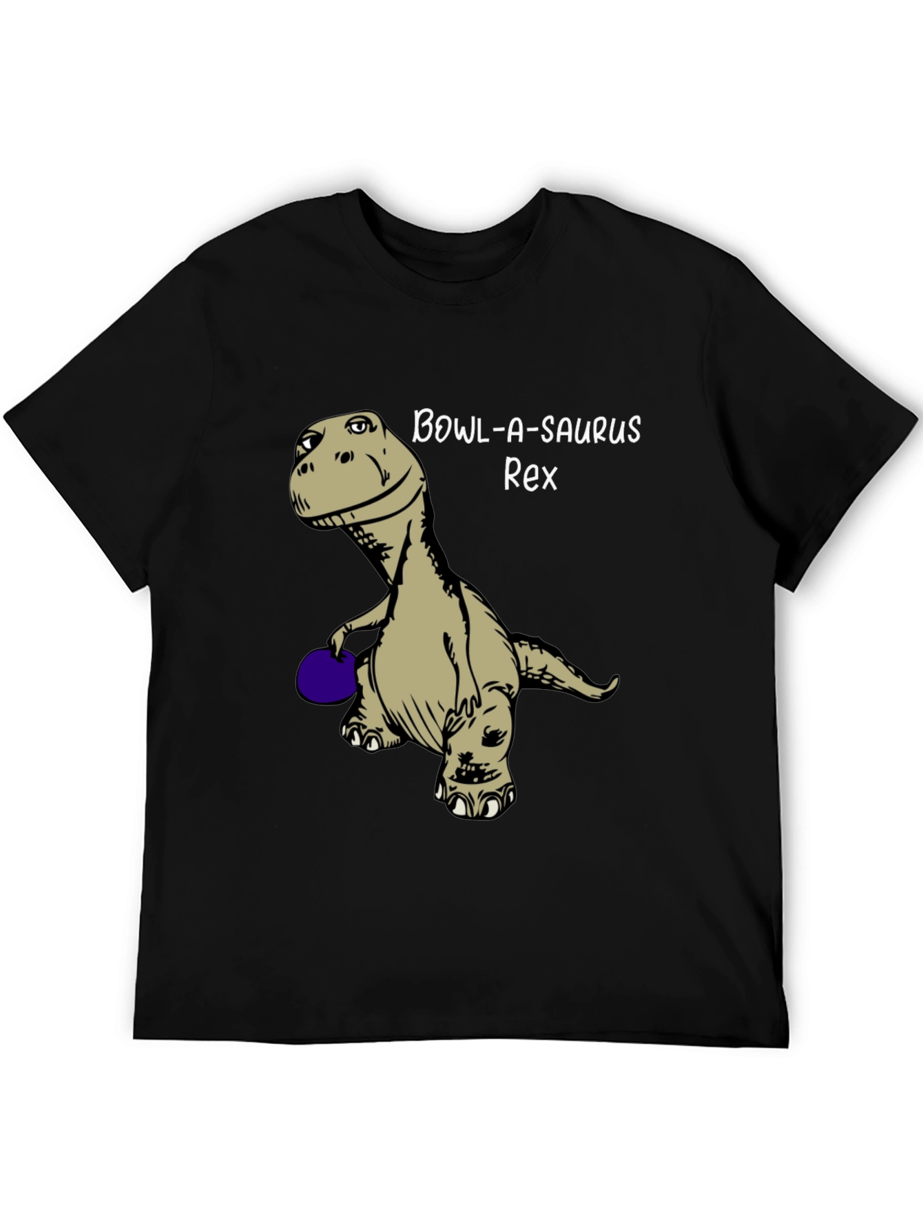 Black Bowl-A-Saurus Rex Graphic Tee view 5