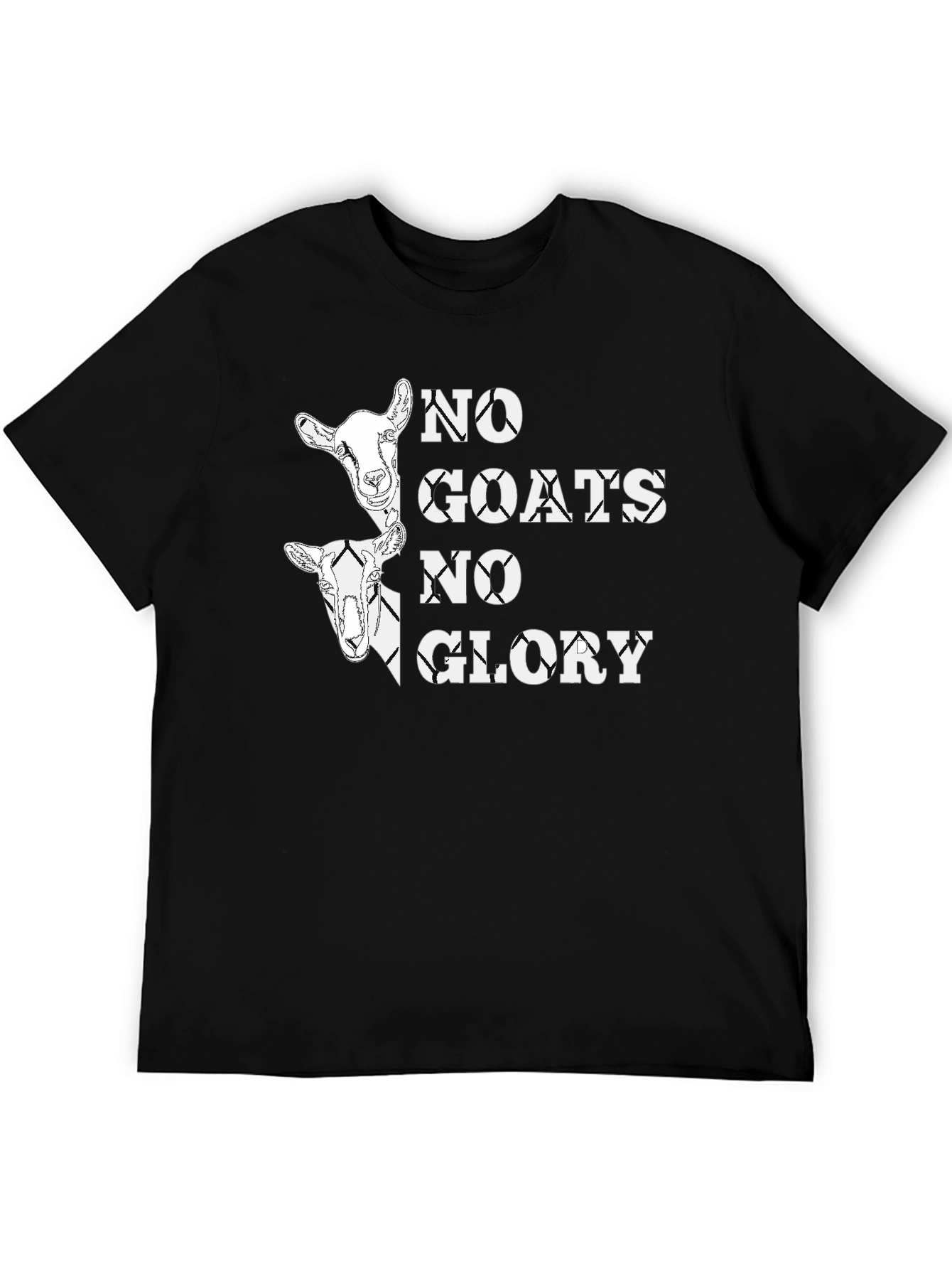 Black No Goats No Glory Graphic Tee view 5