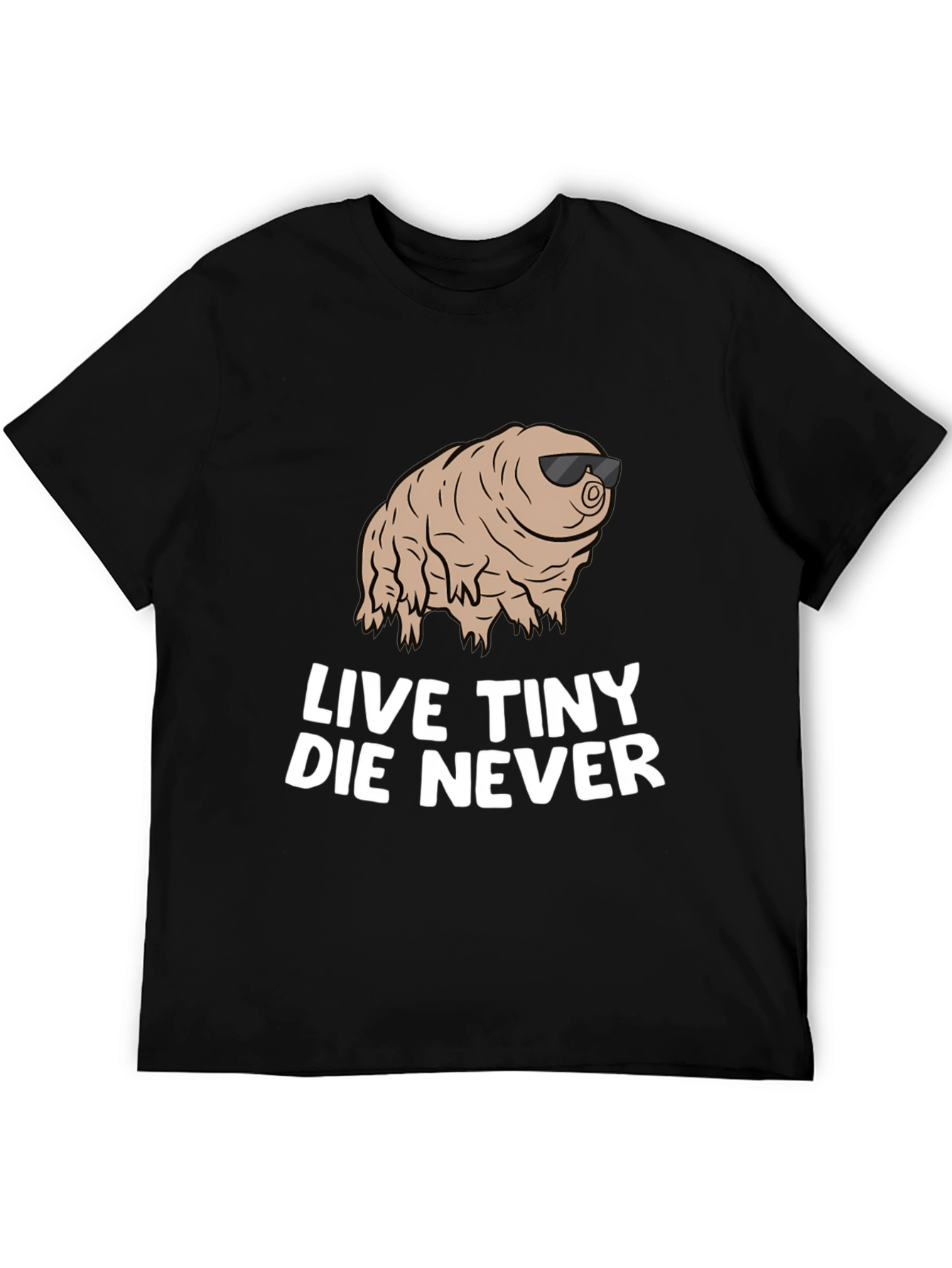 Black Live Tiny Die Never Funny Tardigrade T-Shirt view 5