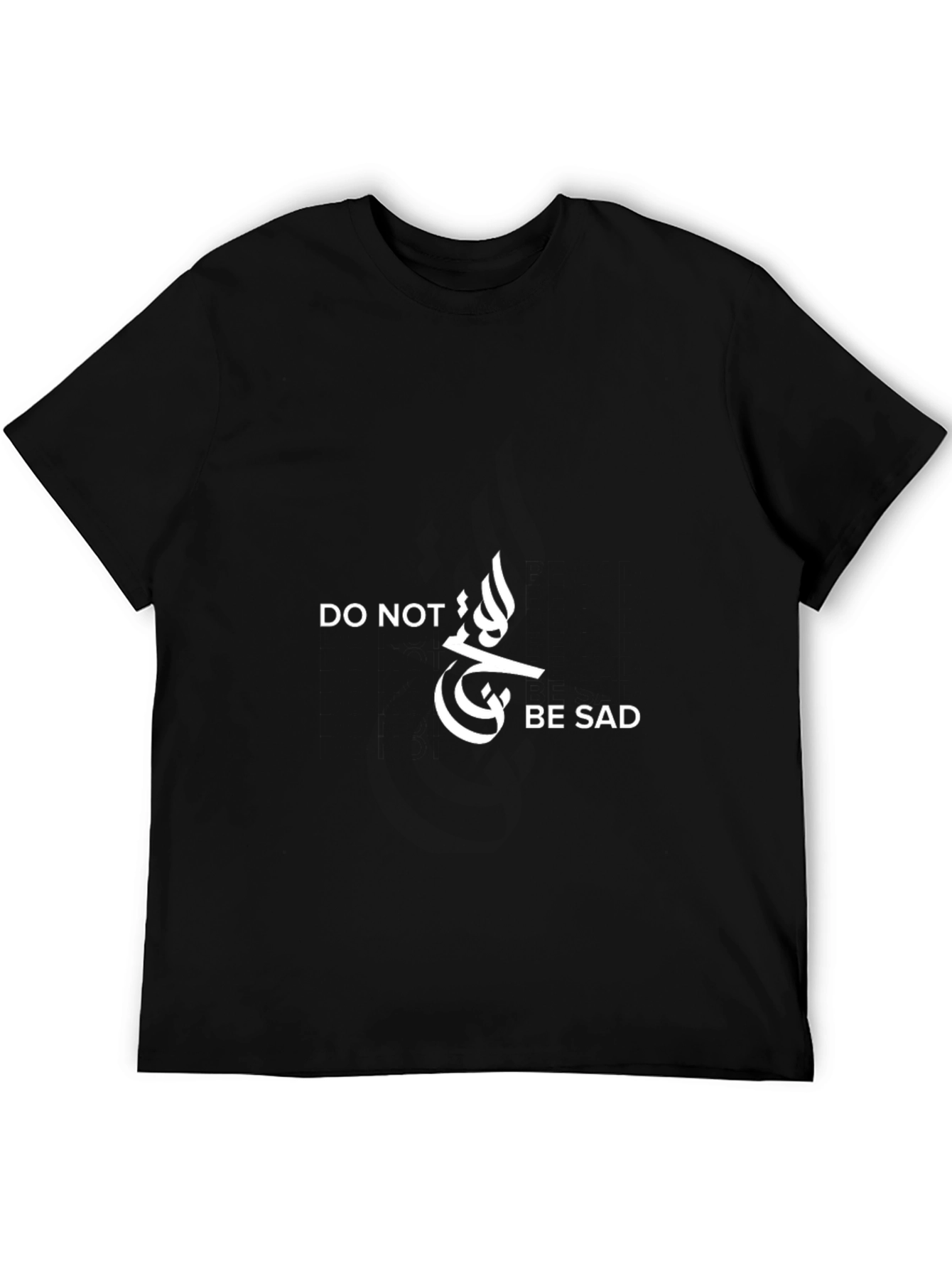 Black Do Not Be Sad Black T-Shirt view 5