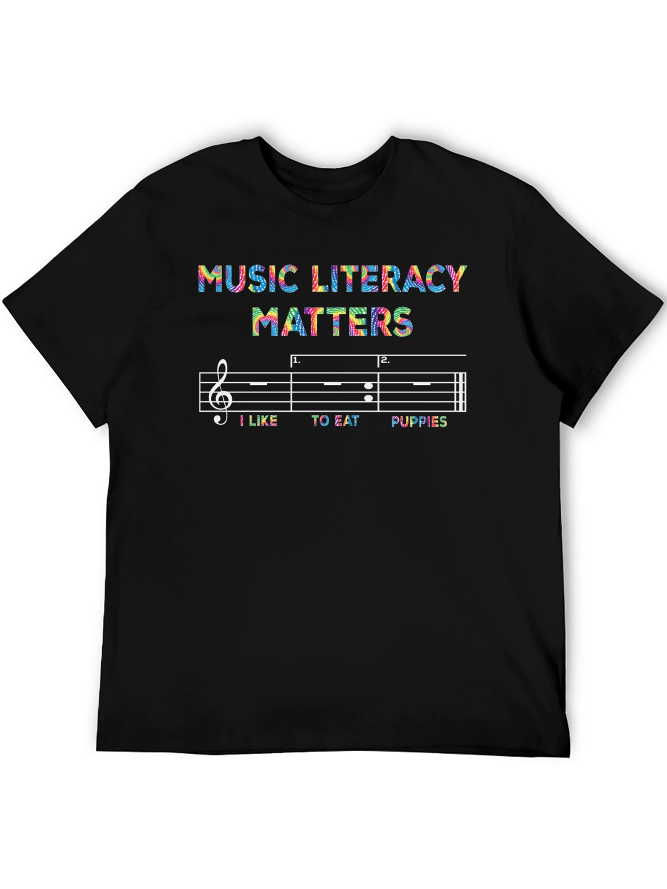 Black Music Literacy Matters T-Shirt Funny Musical Notes Tee view 5