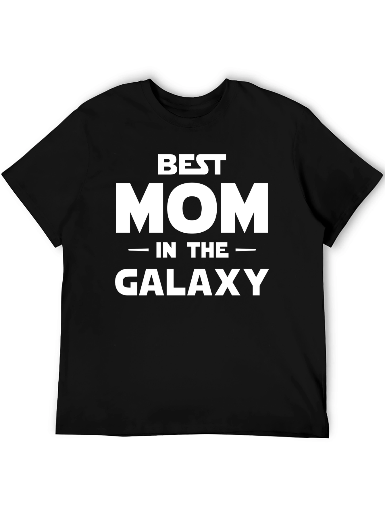 Black Best Mom in the Galaxy T-Shirt - Black view 5