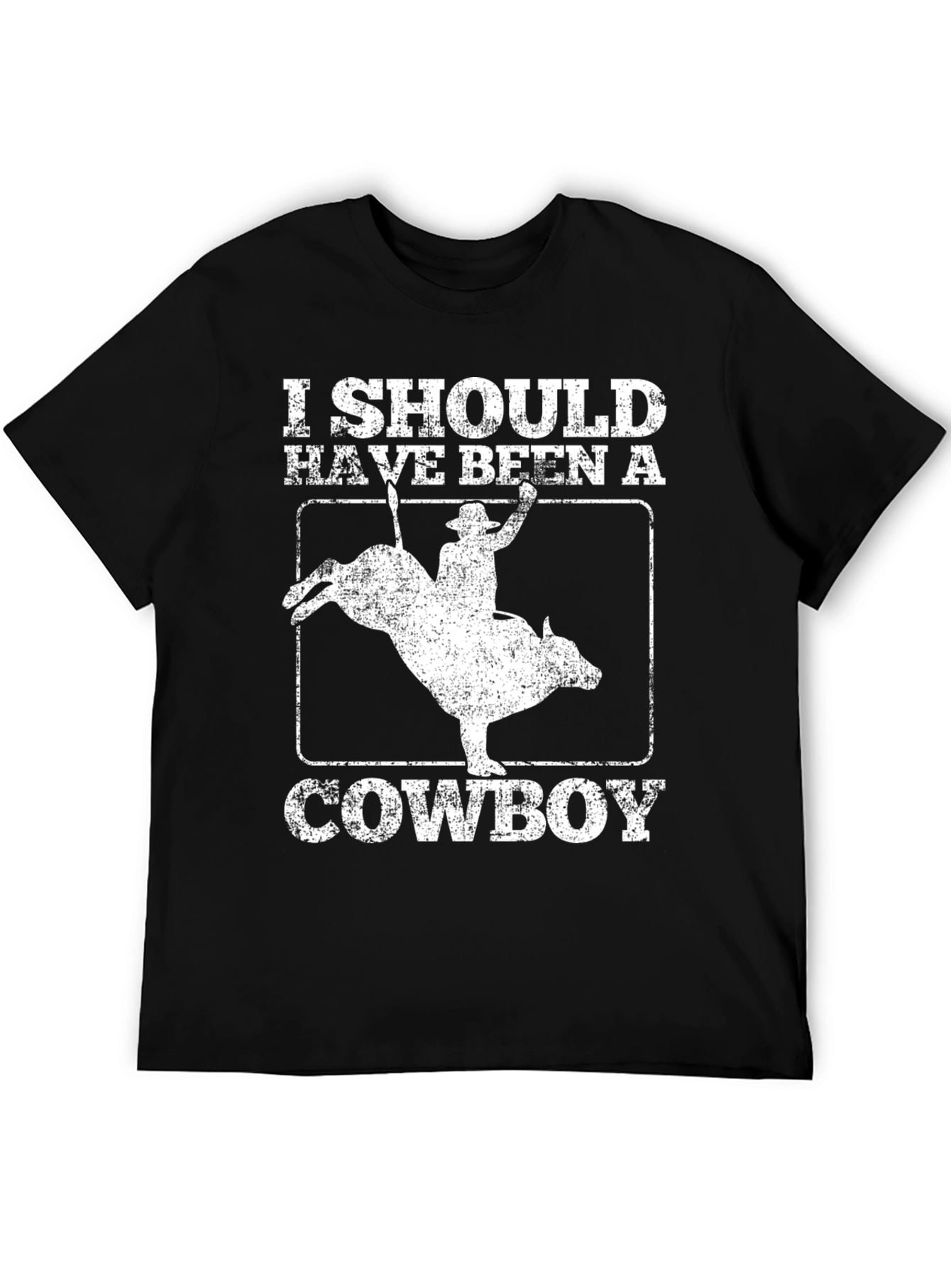 Black I Should Have Been a Cowboy Graphic T-Shirt view 5