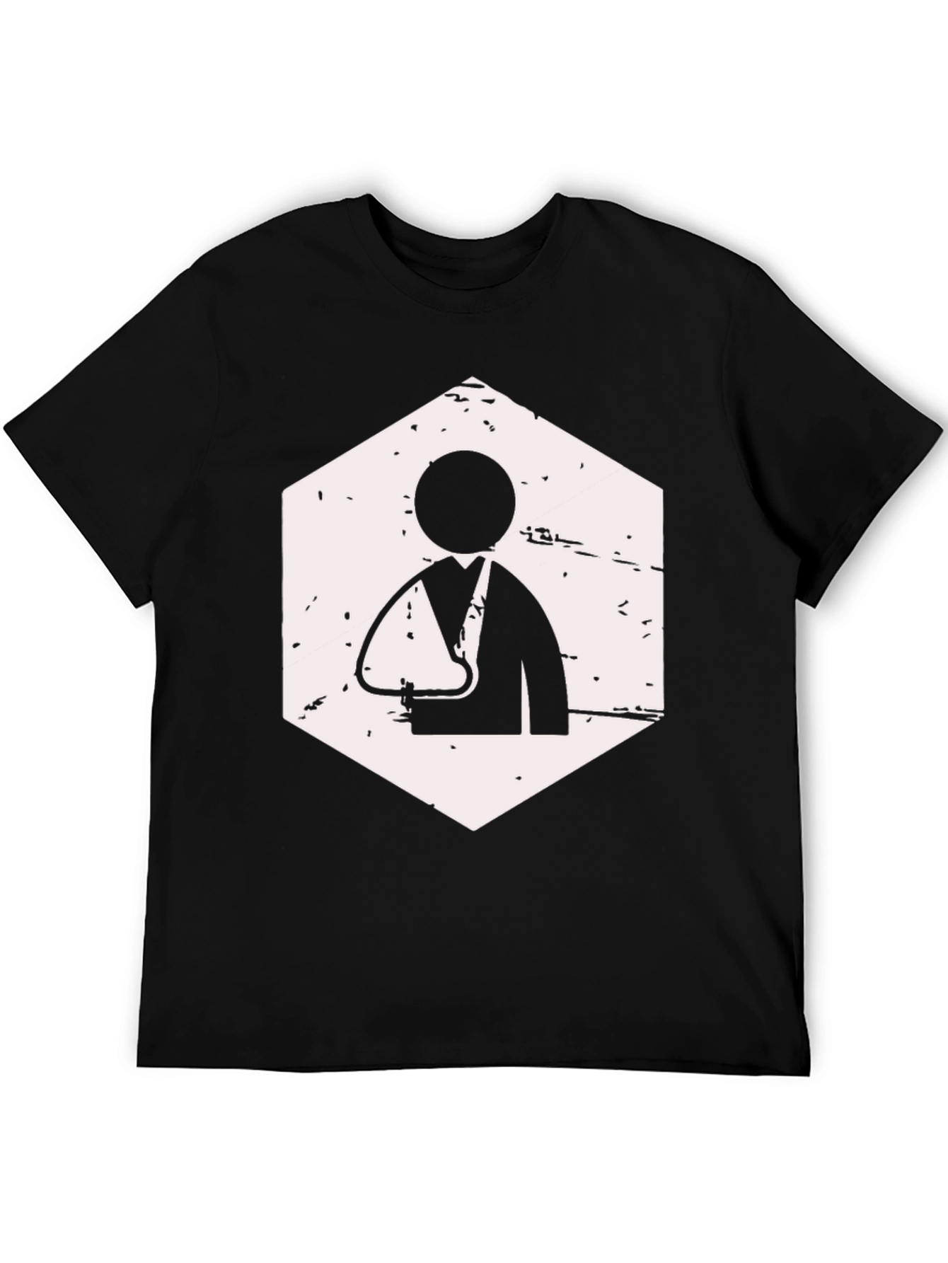 Black Arm Sling Graphic T-Shirt view 5