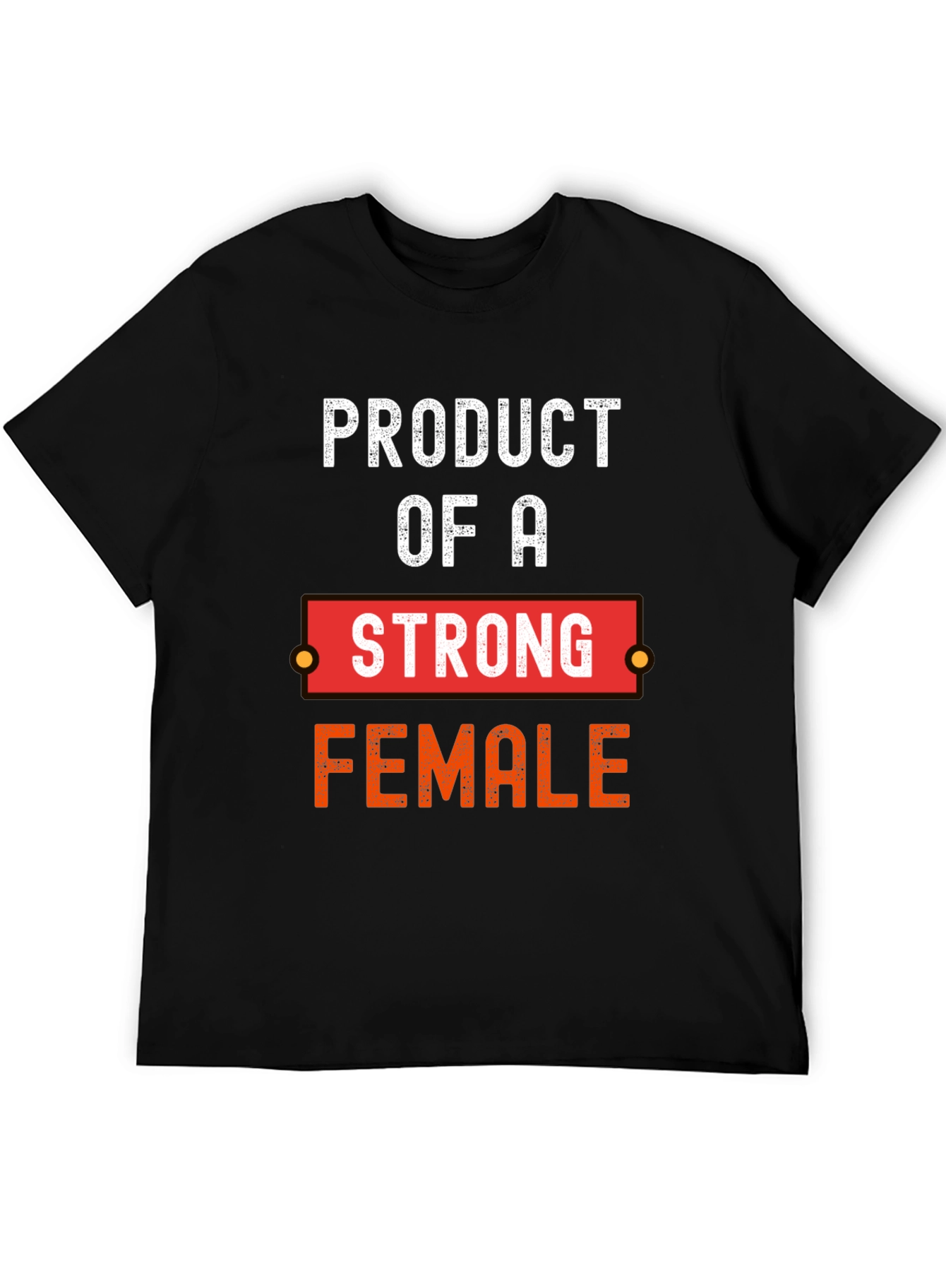 Product of a Strong Female Black Graphic Tee - 5