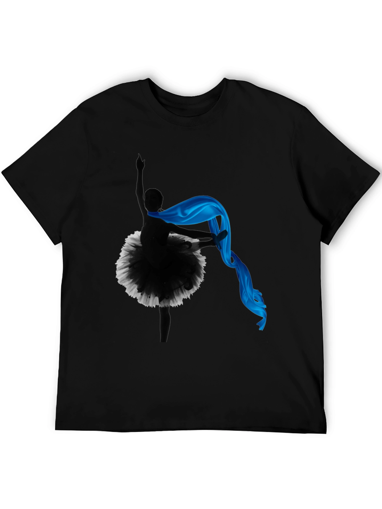Black Ballerina Silhouette T-Shirt view 5