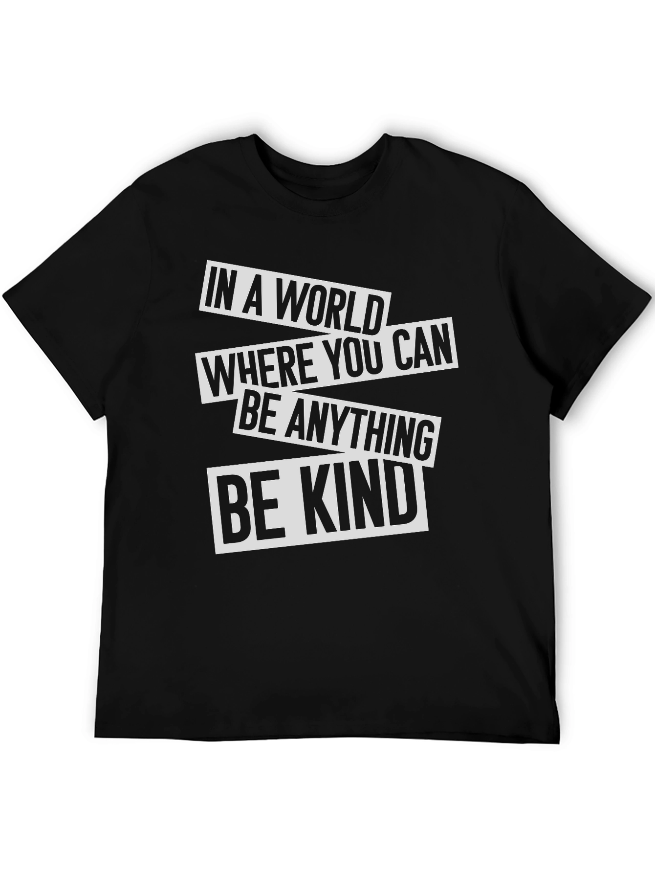 Black In A World Where You Can Be Anything Be Kind T-Shirt view 5