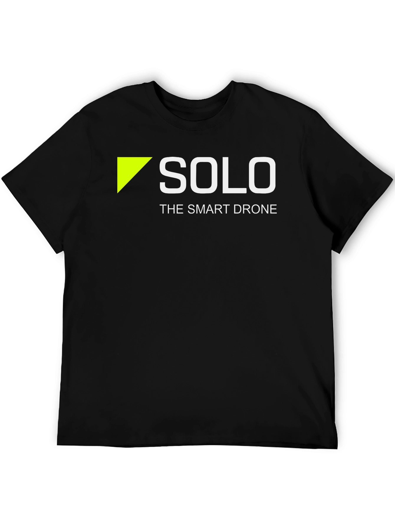 Black Solo: The Smart Drone T-Shirt - Black Cotton view 5
