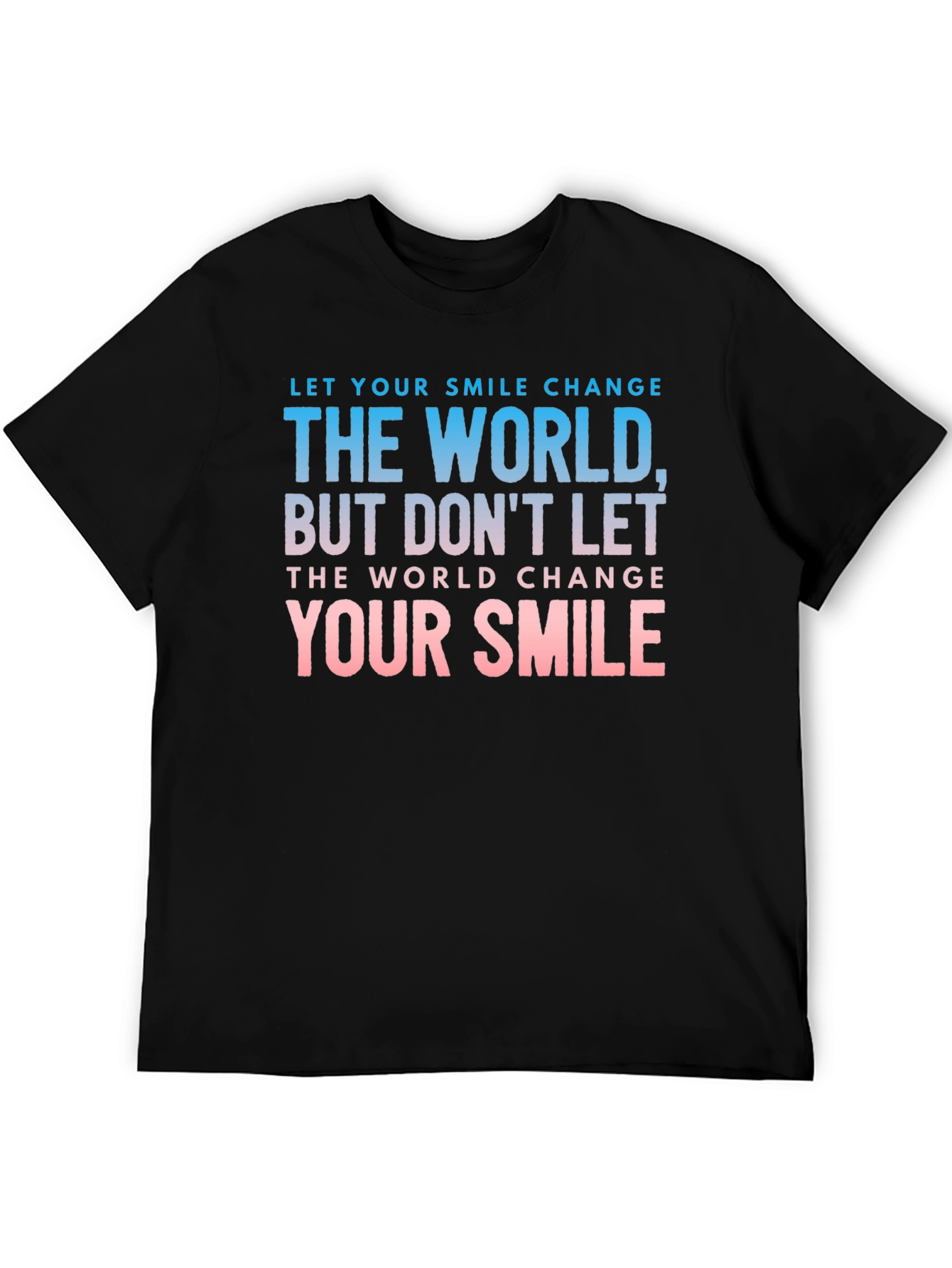 Black Smile Change The World Graphic T-Shirt view 5