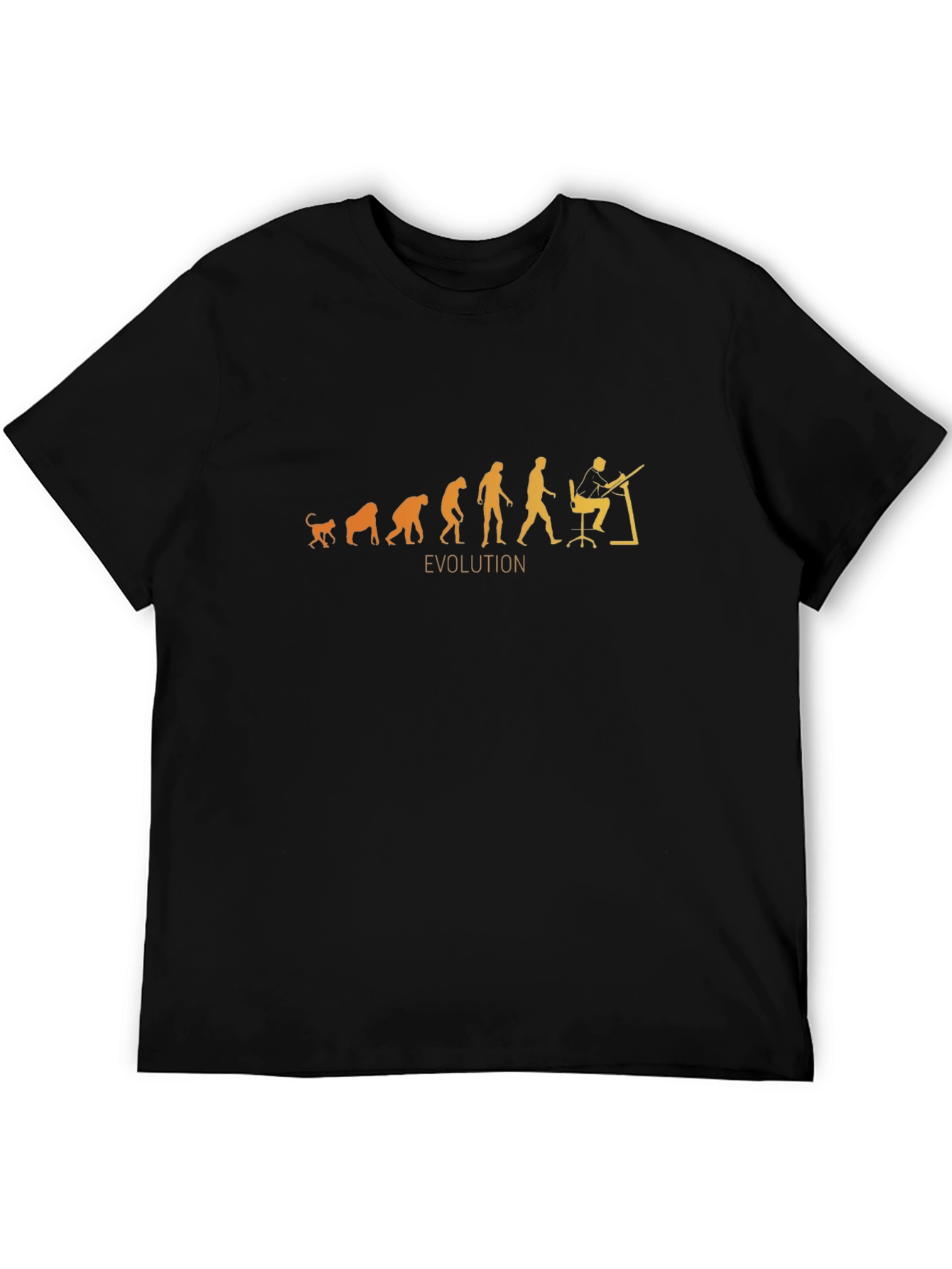 Black Evolution of Architect T-Shirt - Black, Cotton Blend view 5