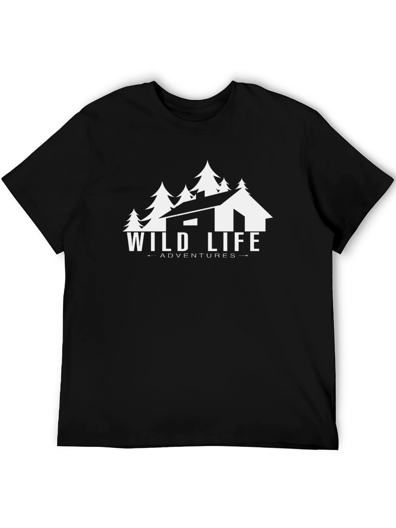 Black Wild Life Adventures Graphic Tee - Black view 5