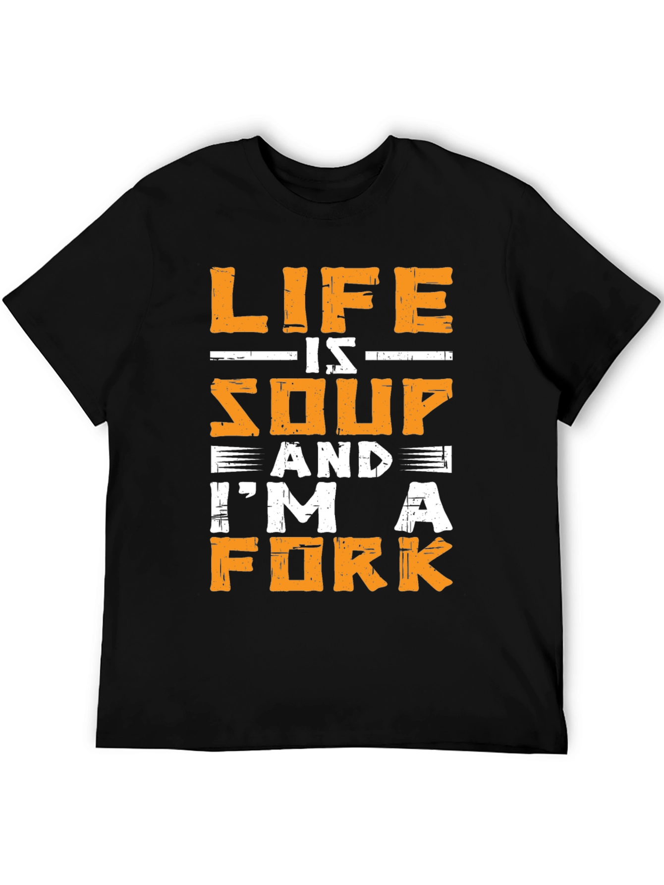 Black Life is Soup I'm a Fork Graphic T-Shirt view 5