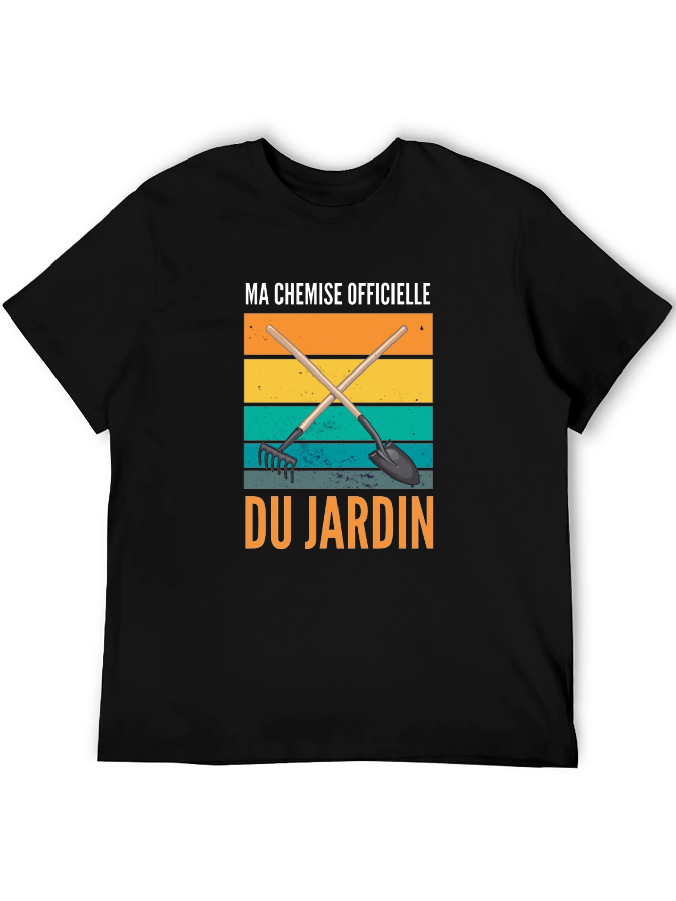 Black Ma Chemise Officielle du Jardin T-Shirt view 5