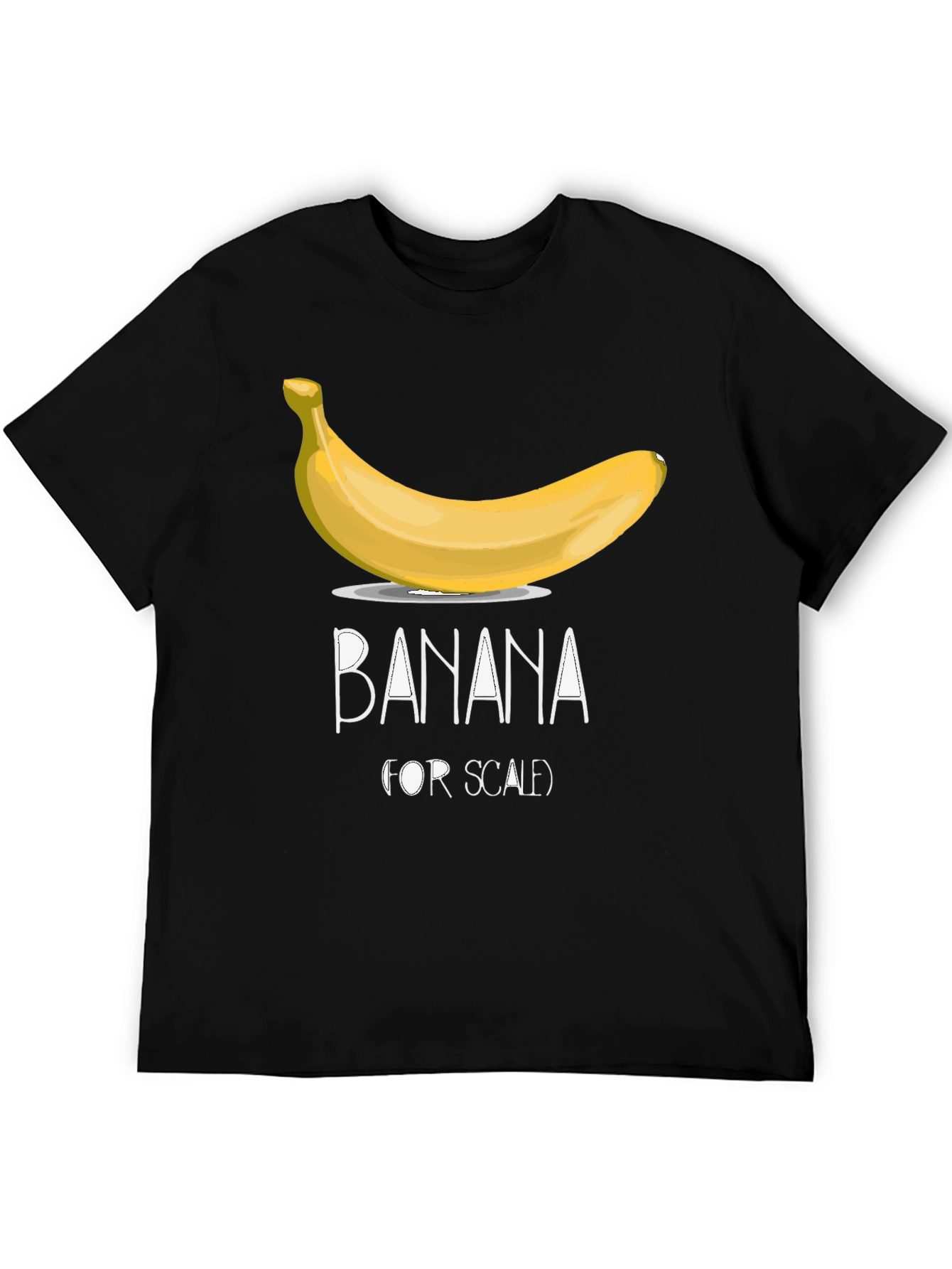 Black Banana For Scale Men's Graphic T-Shirt view 5