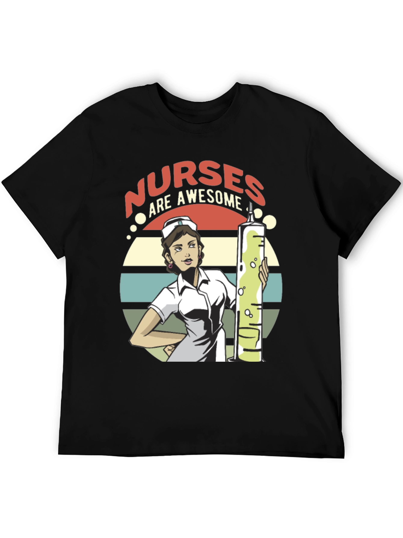 Black Nurses Are Awesome T-Shirt - Medical Hero Appreciation Tee view 5