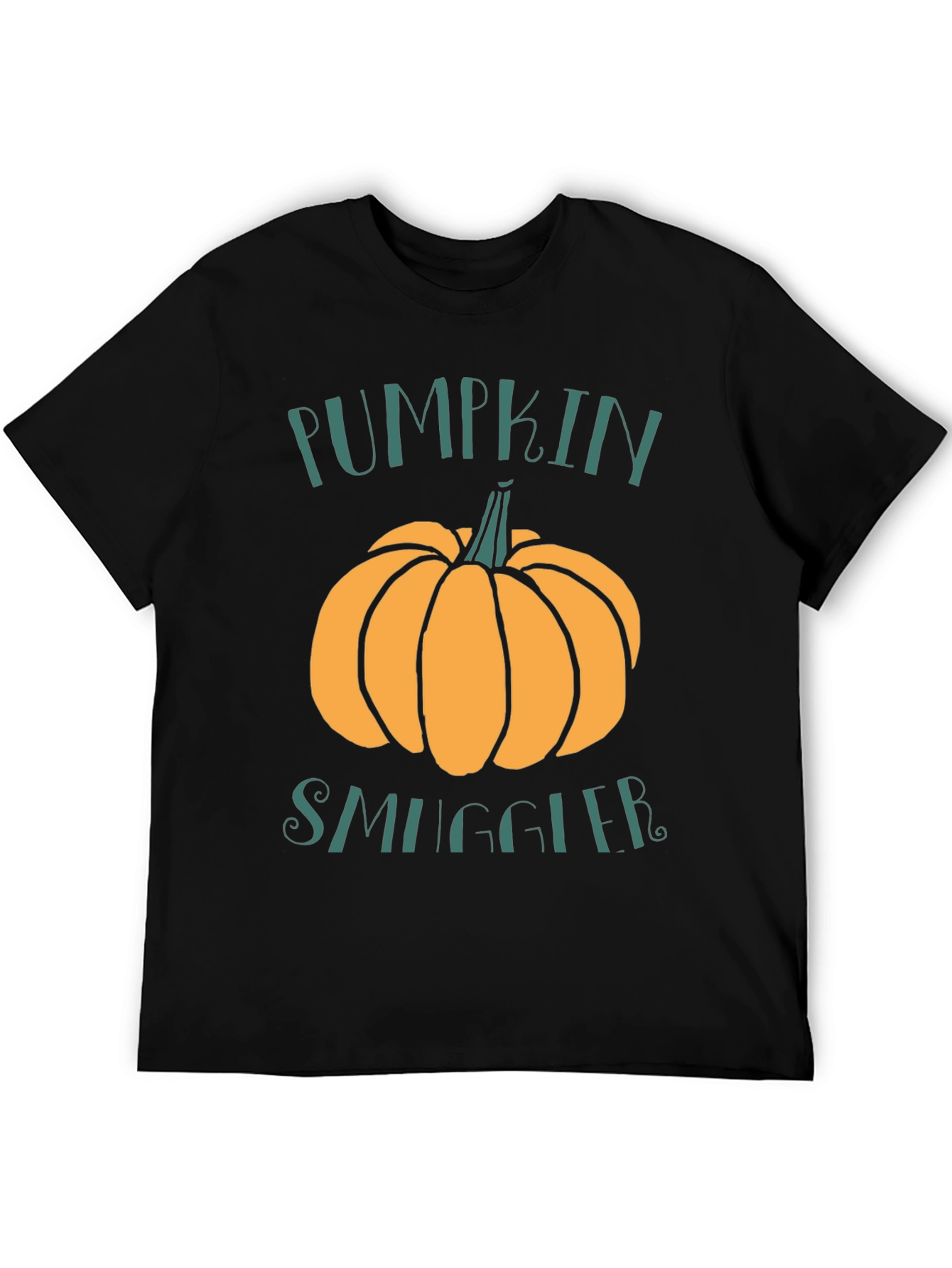 Black Pumpkin Smuggler T-Shirt - Fall Apparel view 5