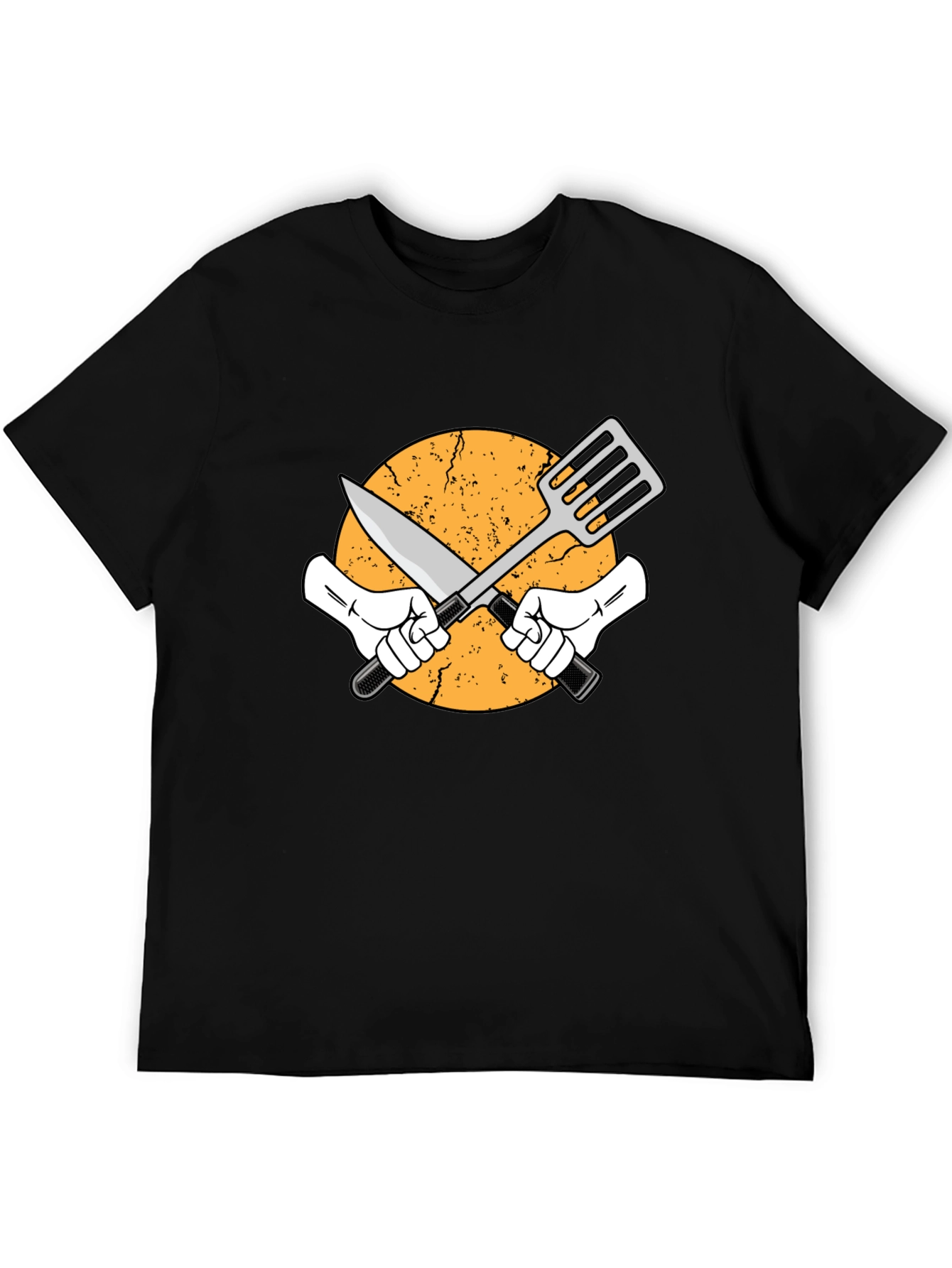 Black Chef's Tool T-Shirt - Culinary Design Tee view 5