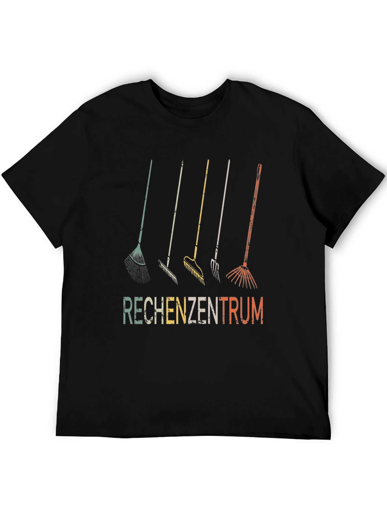 Black Rechenzentrum Garden Tools Black T-Shirt view 5