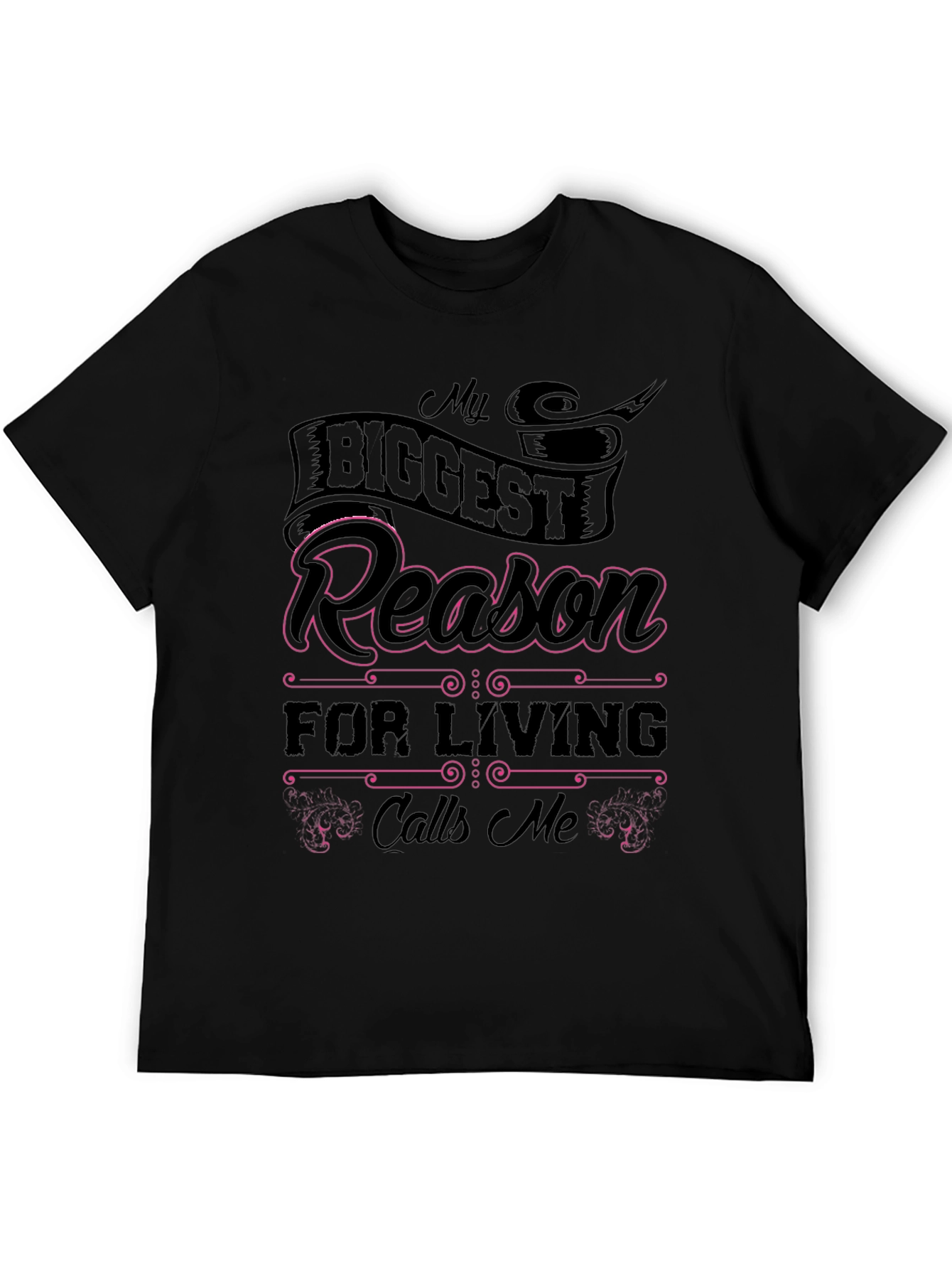 Black My Biggest Reason T-Shirt - Family Love Tee view 5
