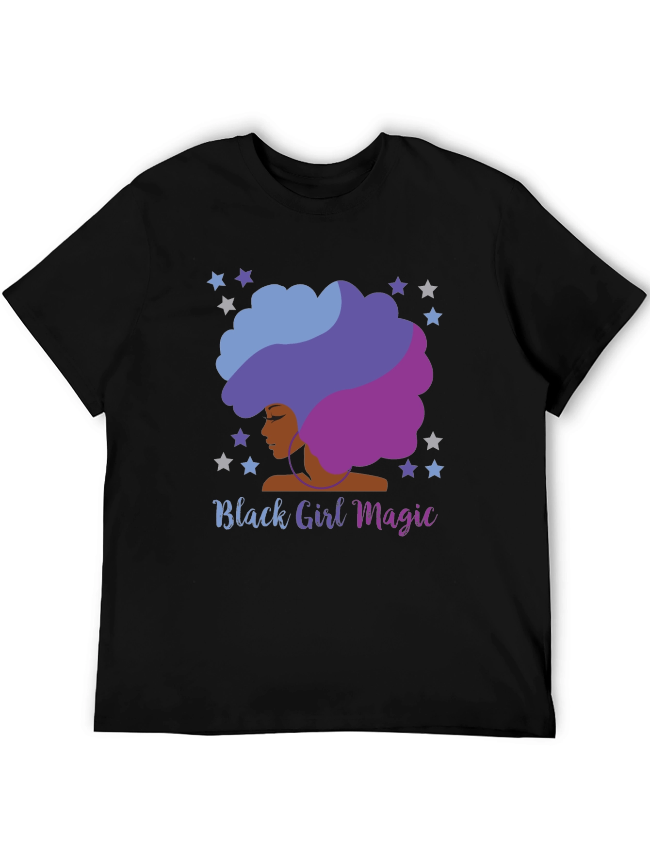Black Black Girl Magic Afro T-Shirt view 5