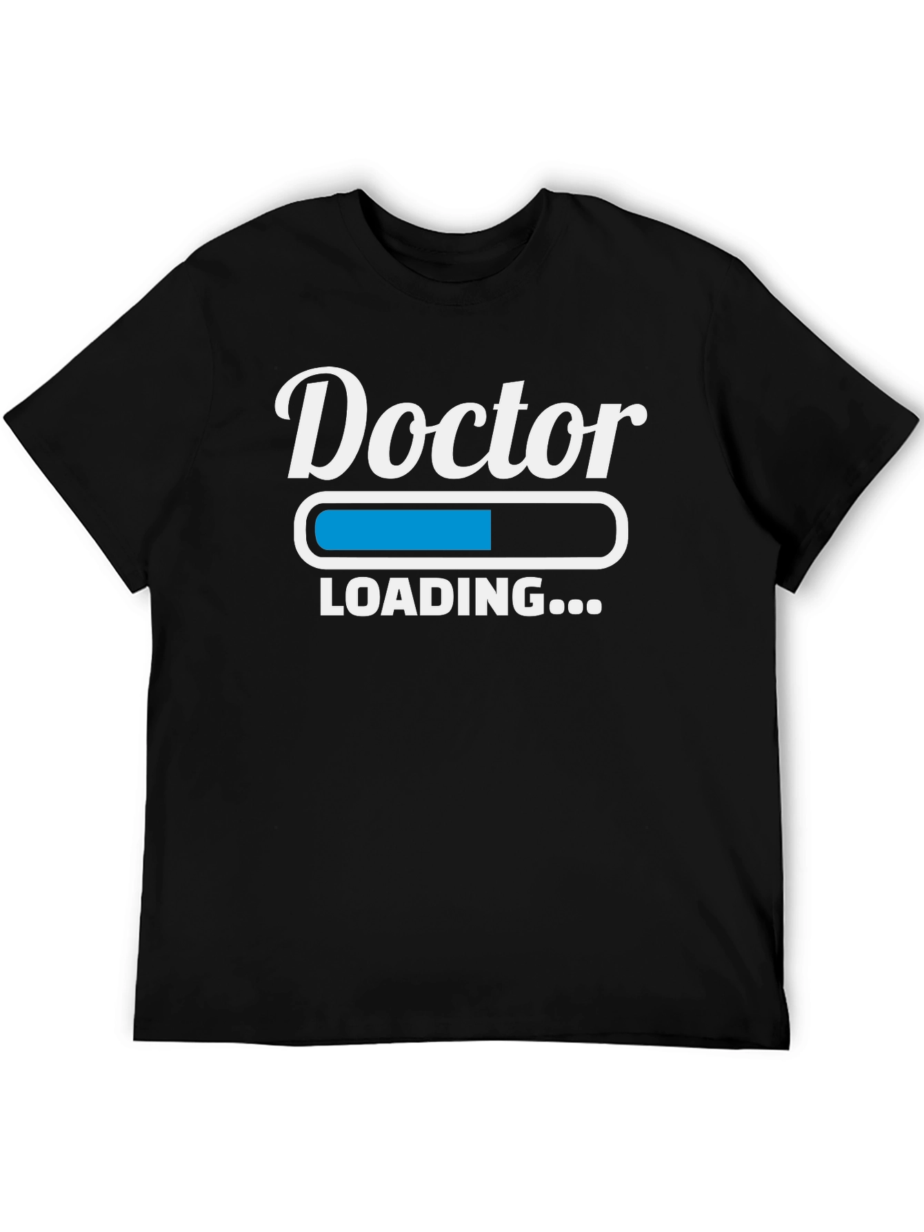Black Doctor Loading Funny Graphic T-Shirt view 5