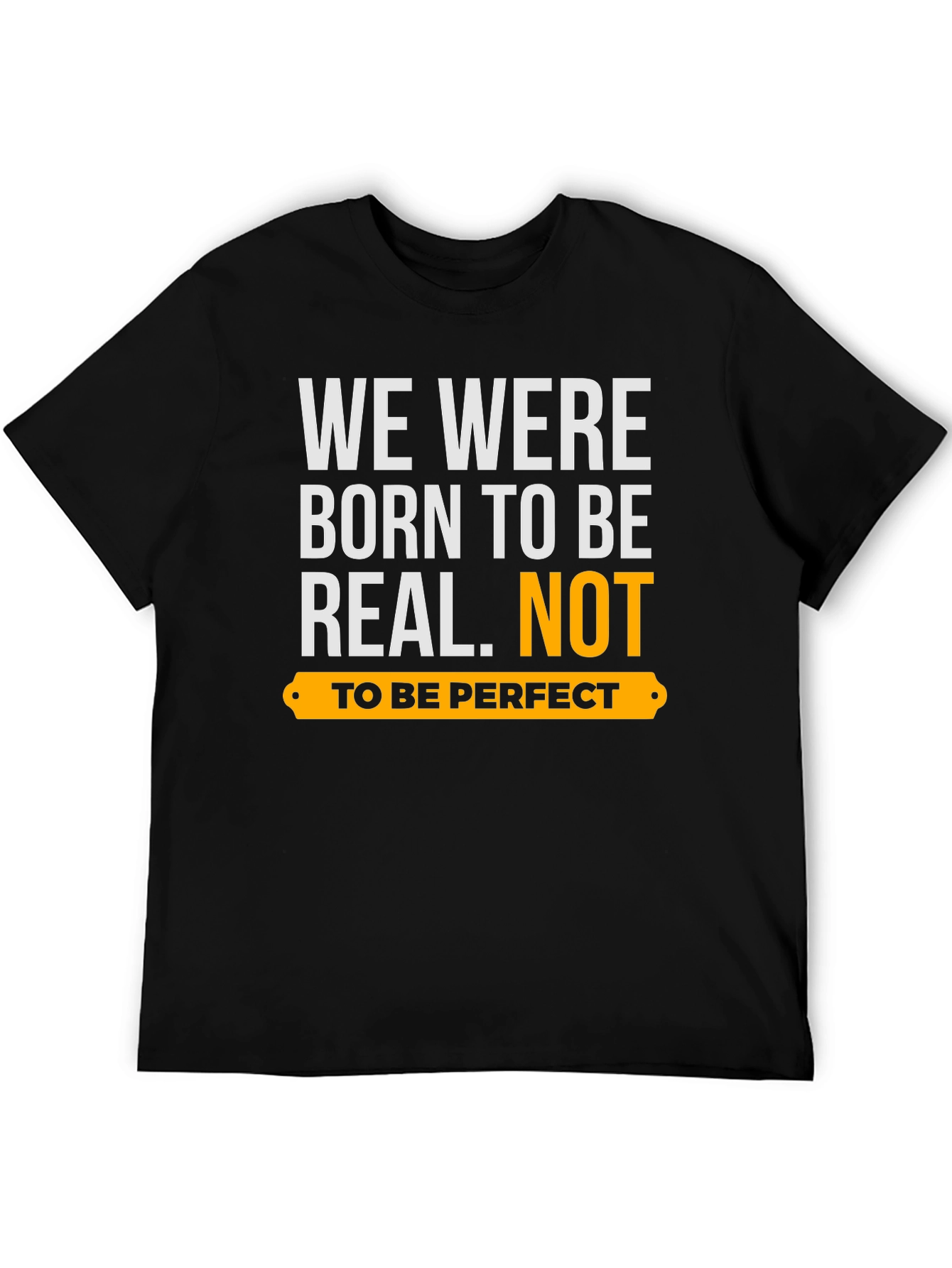 Black Born to Be Real Graphic Tee view 5