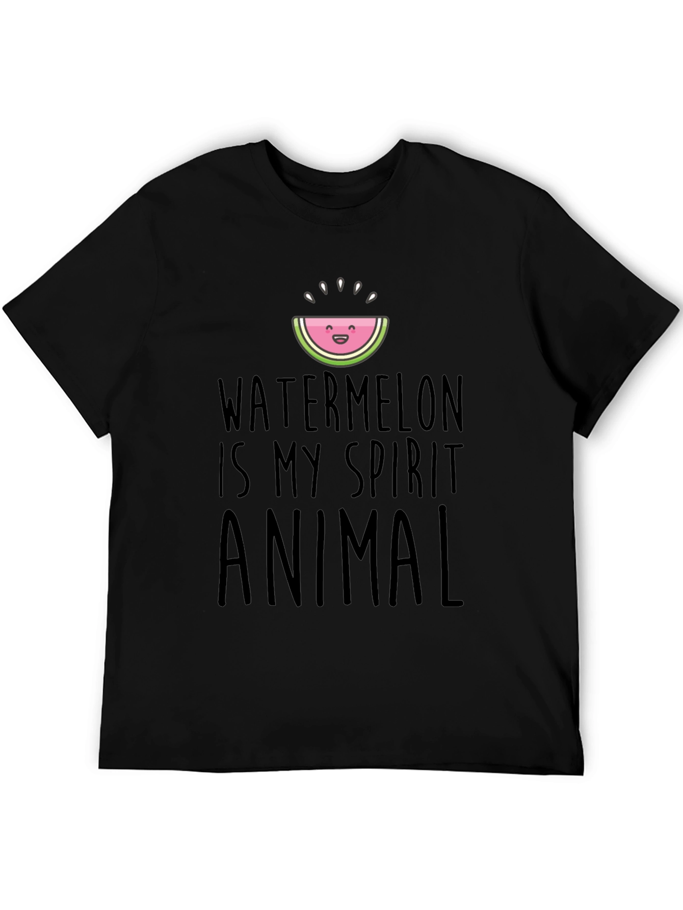 Black Watermelon Spirit Animal Graphic Tee view 5