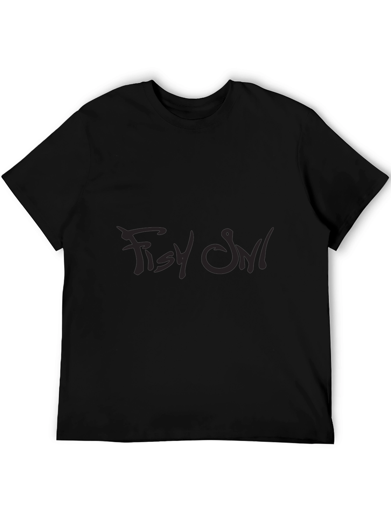 Black Dark Graphic Tee - Fishy Owl view 5