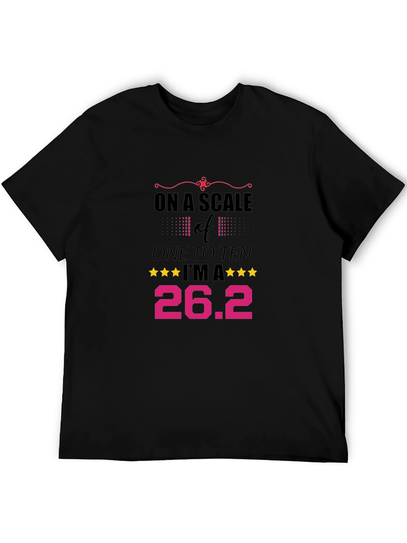 Black 26.2 Marathon Runner T-Shirt - On a Scale of One to Ten view 5