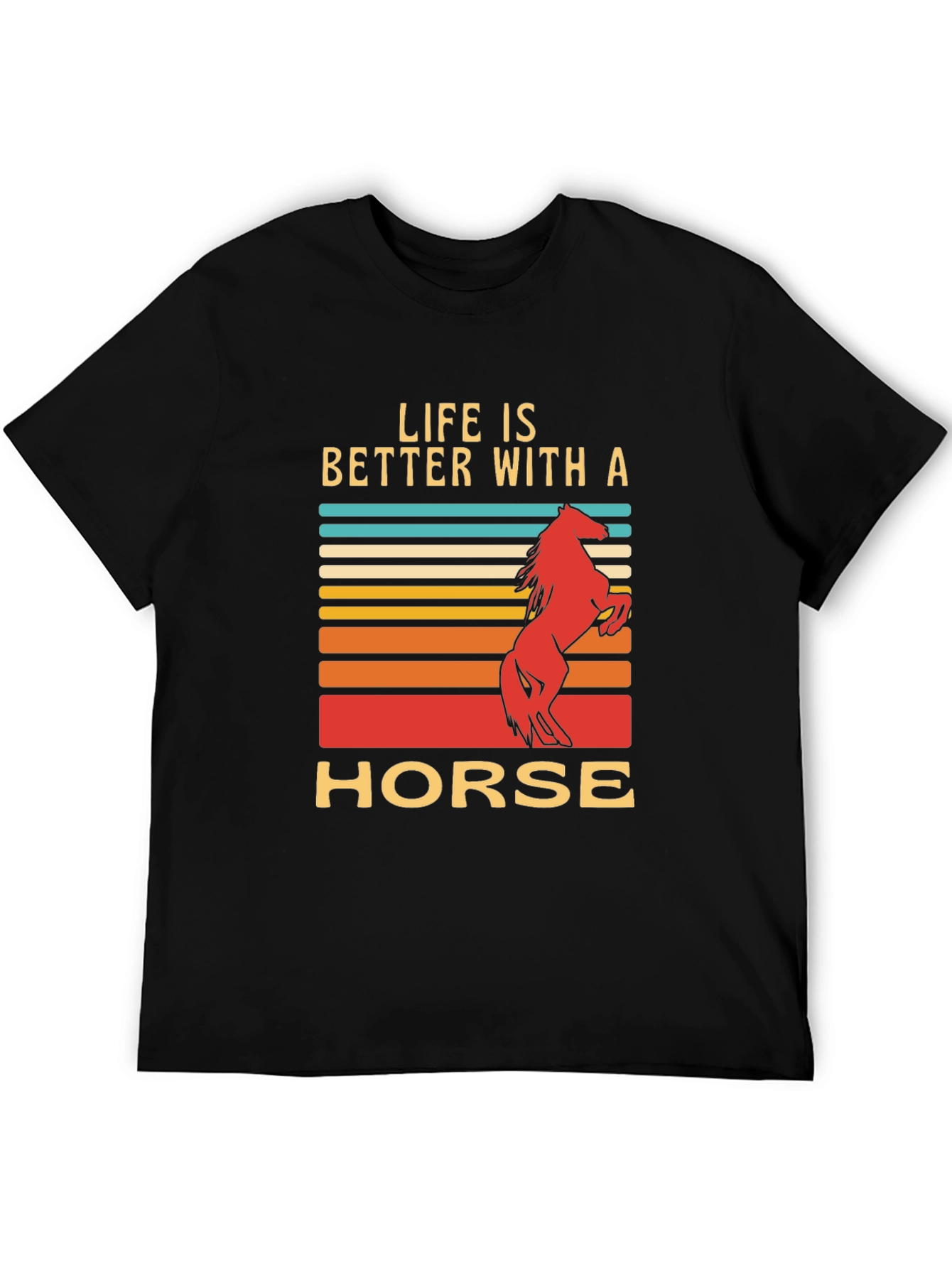 Black Life is Better with a Horse T-Shirt view 5
