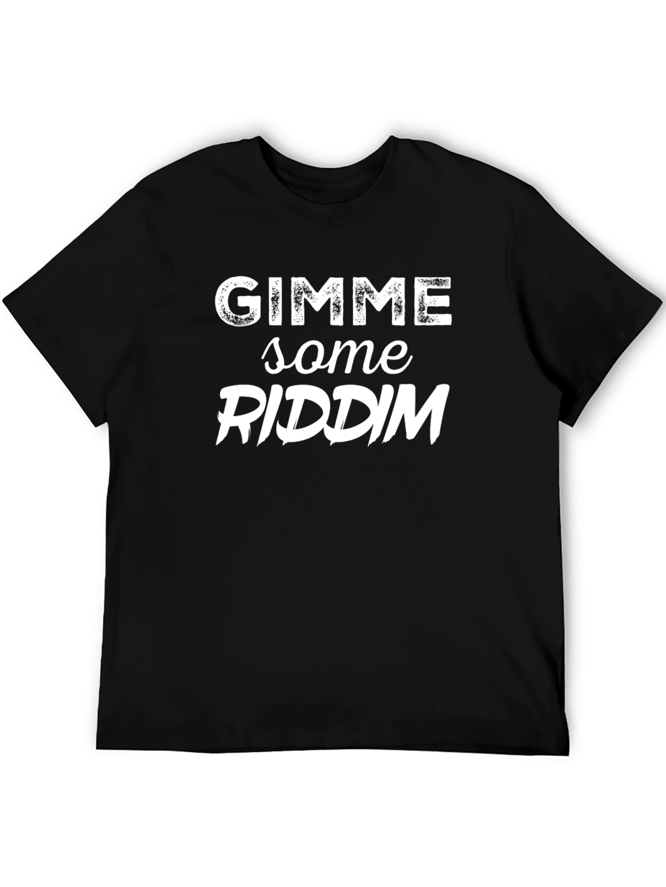 Black Gimme Some Riddim Black T-Shirt - Reggae Music Apparel view 5
