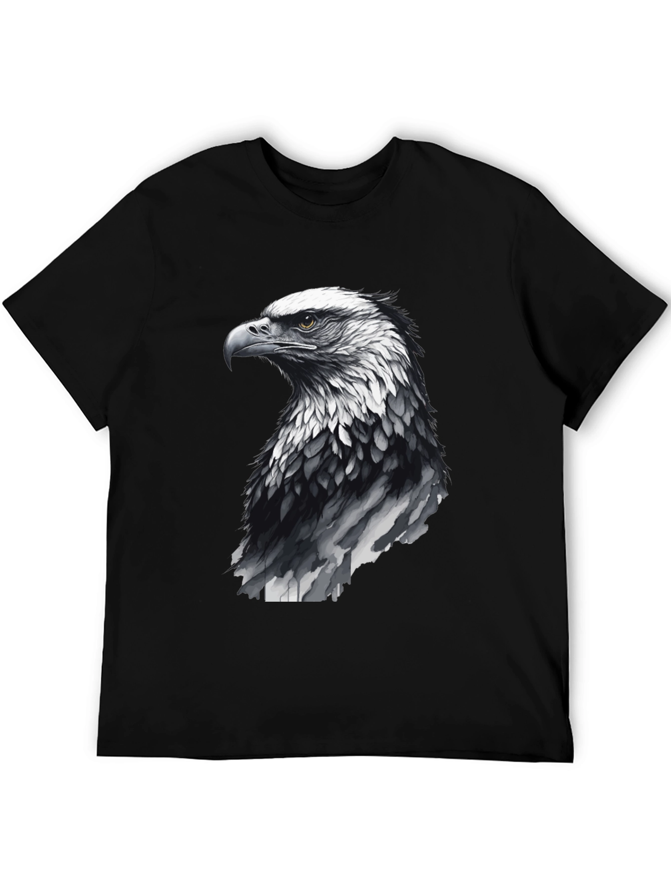 Black Men's Black Eagle Graphic Tee view 5