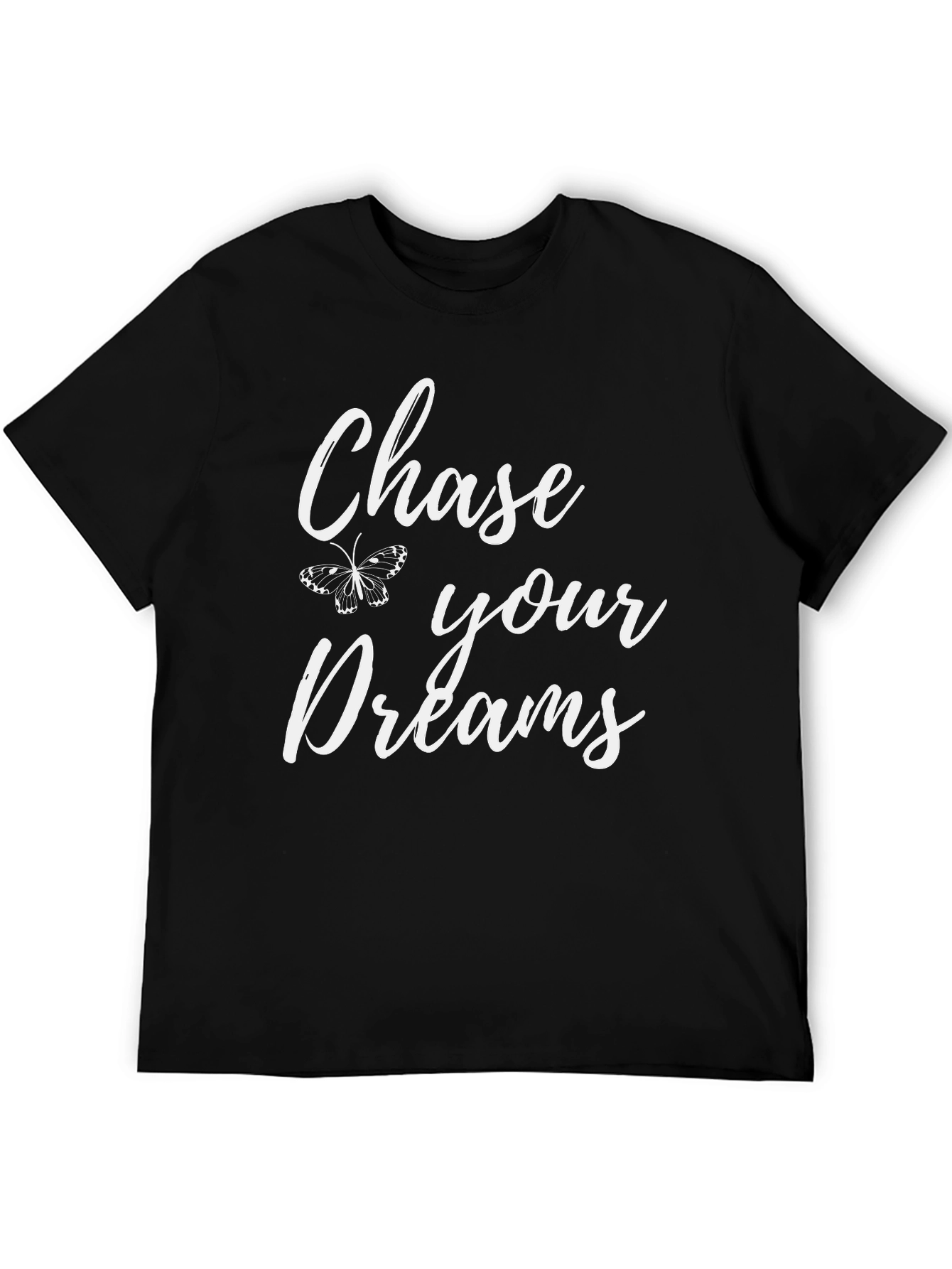 Black Chase Your Dreams Graphic T-Shirt view 5