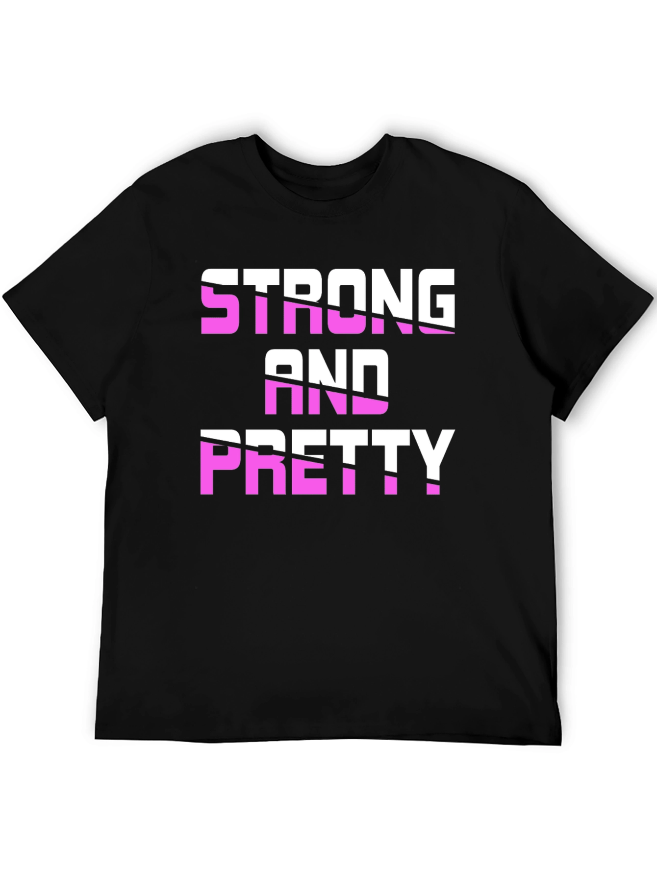 Black Strong & Pretty Graphic Tee view 5