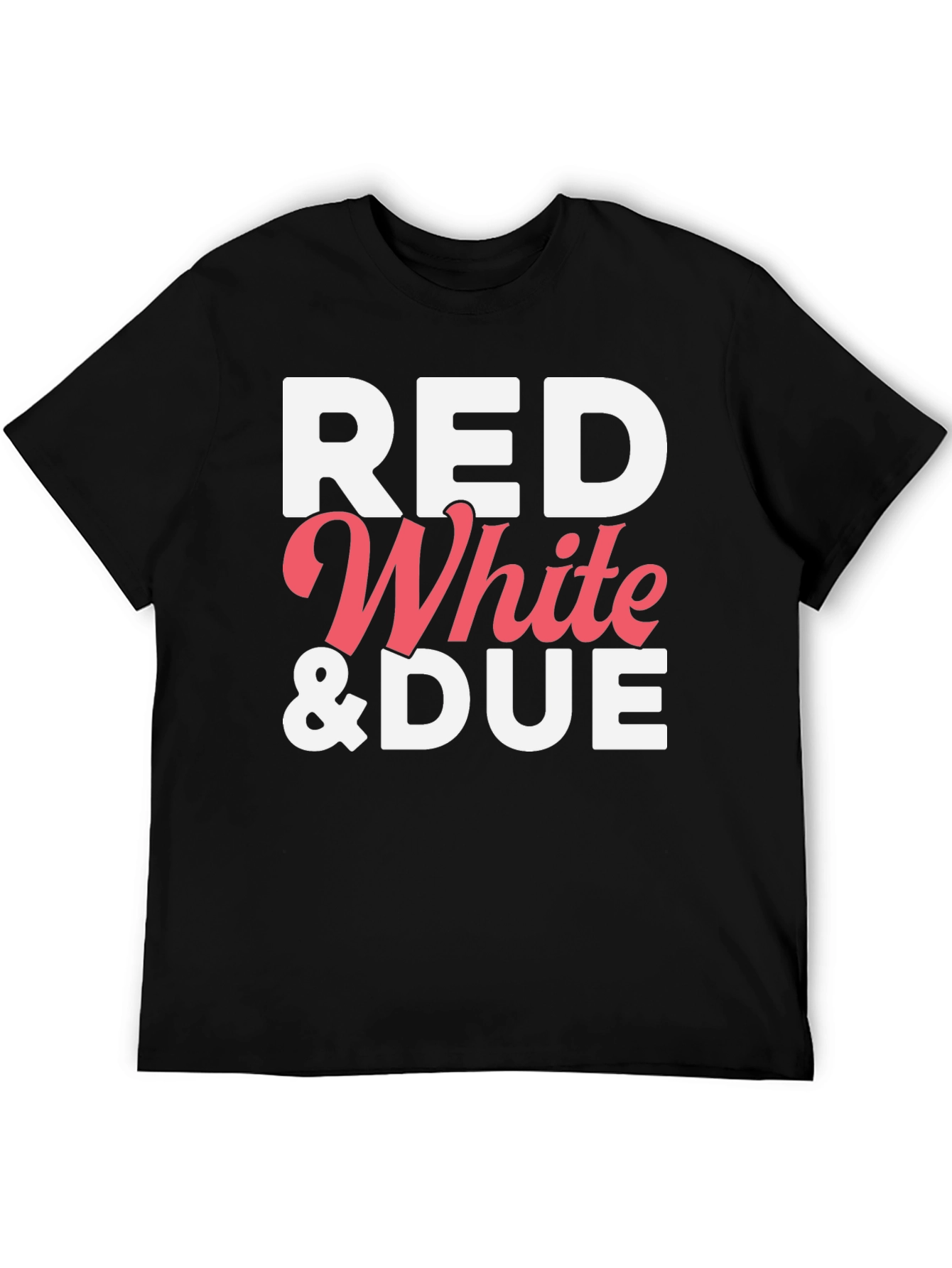 Black Red White & DUE Patriotic T-Shirt view 5