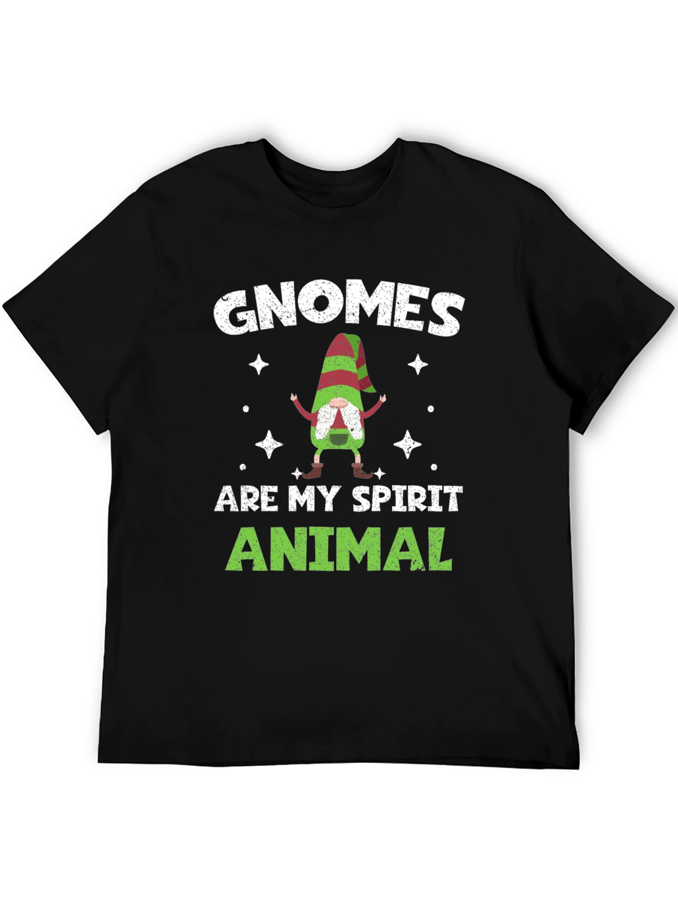 Black Gnomes Are My Spirit Animal T-Shirt view 5