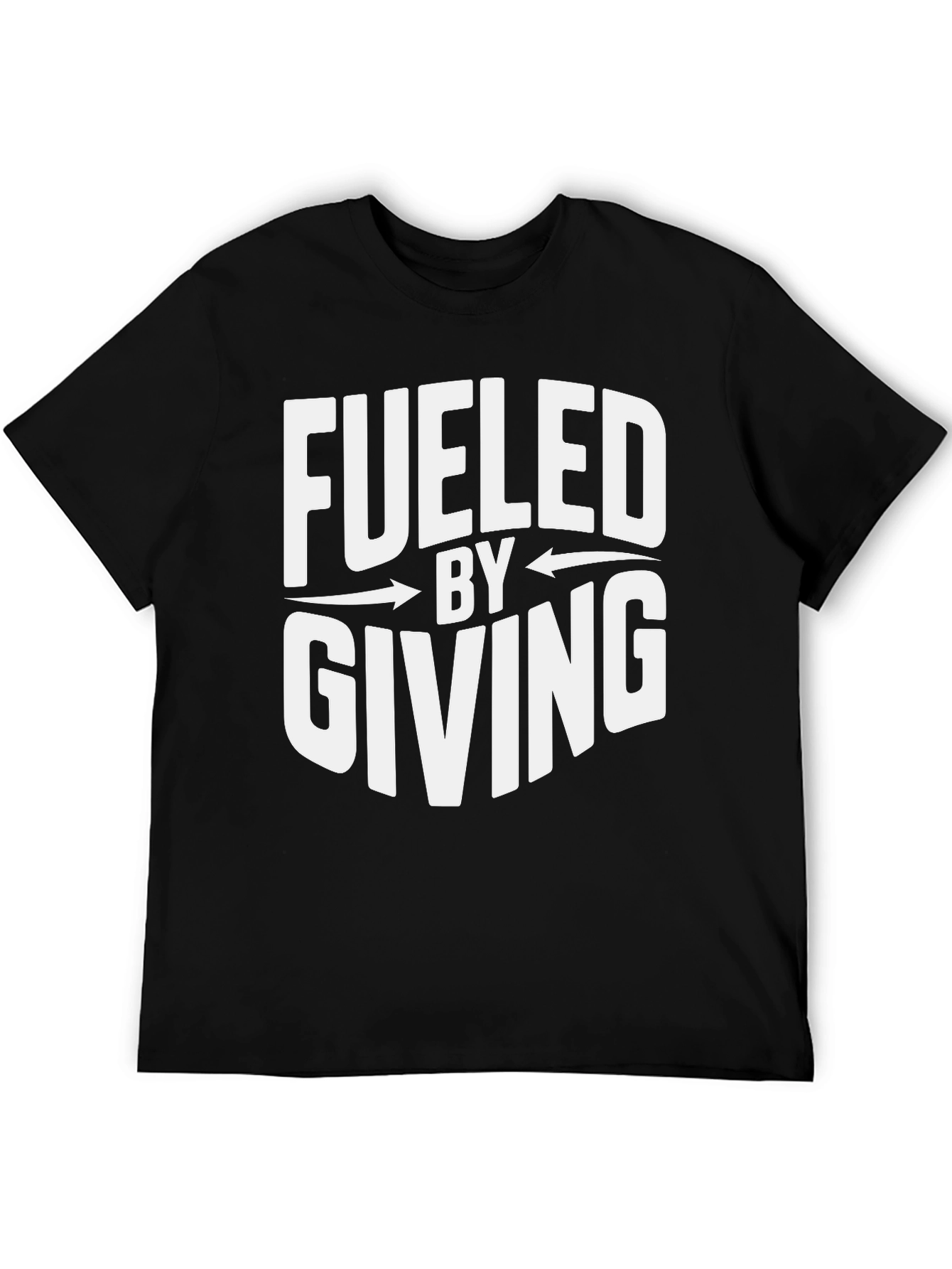 Black Fueled By Giving Graphic Tee view 5
