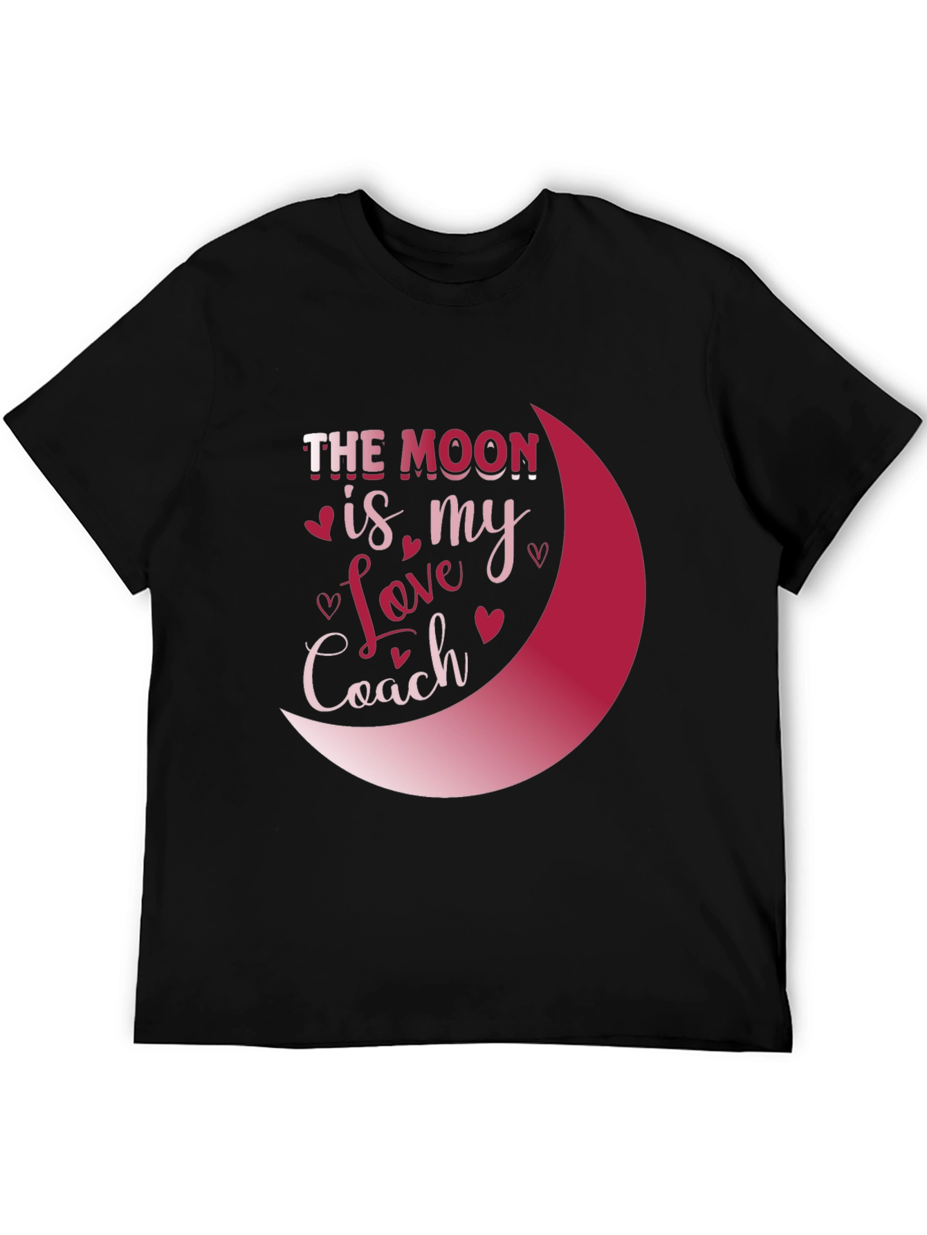 Black The Moon is My Love Coach Graphic Tee view 5