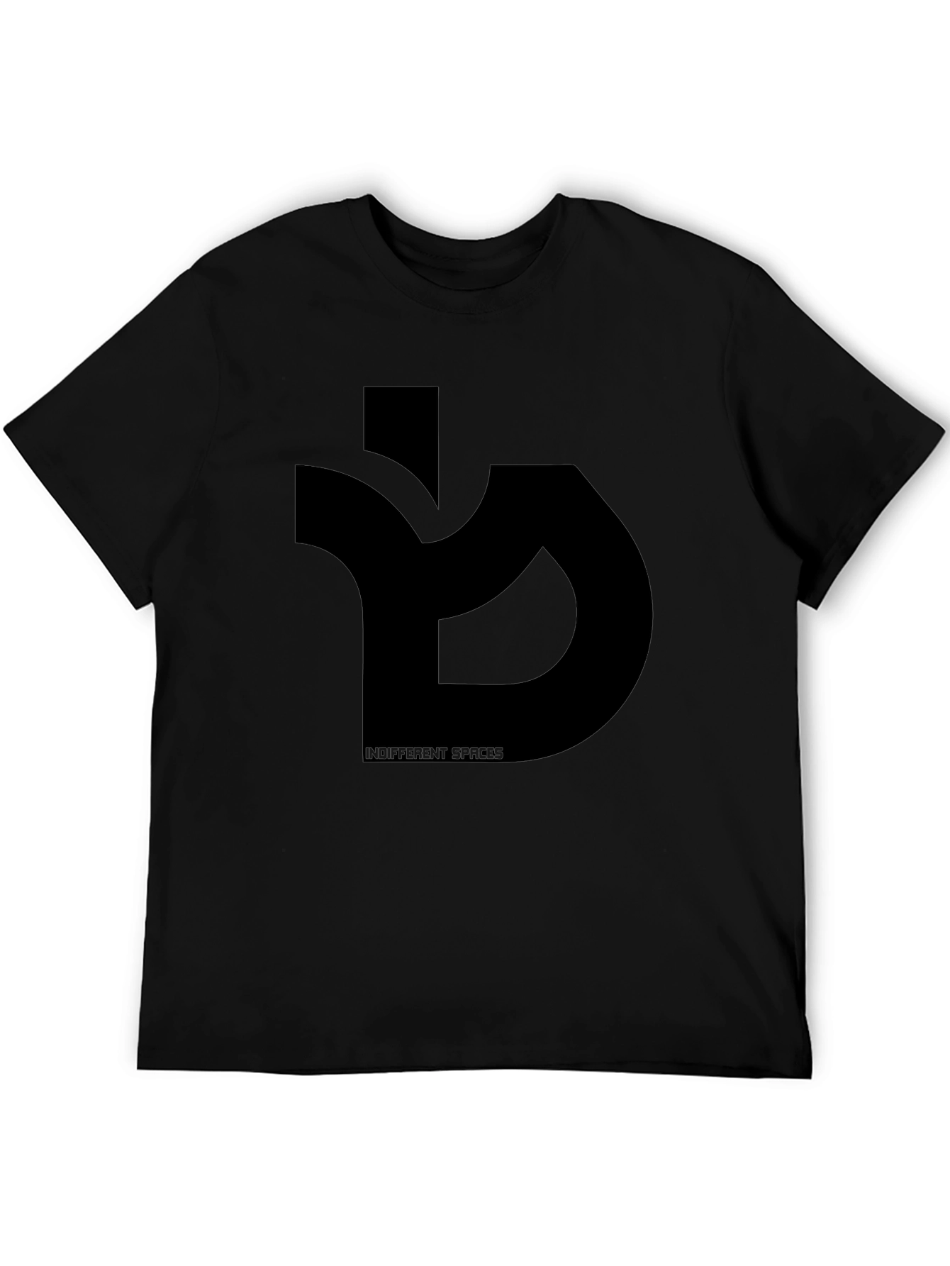 Black Indifferent Spaces Black Graphic Tee view 5