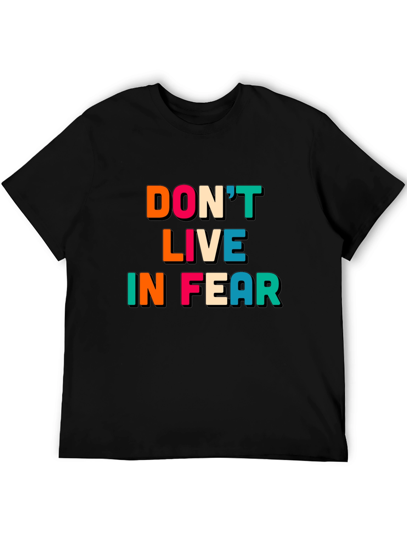 Black Don't Live In Fear Graphic Tee view 5