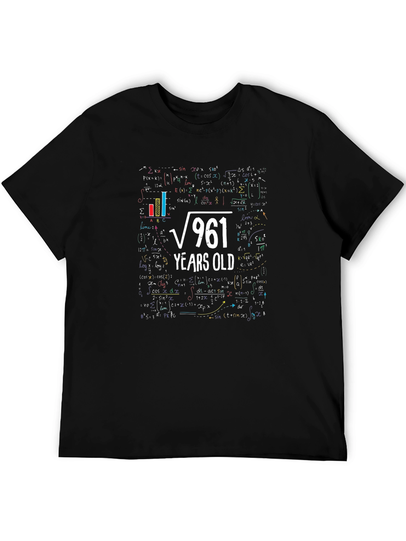 Black Funny 31st Birthday Math T-Shirt view 5