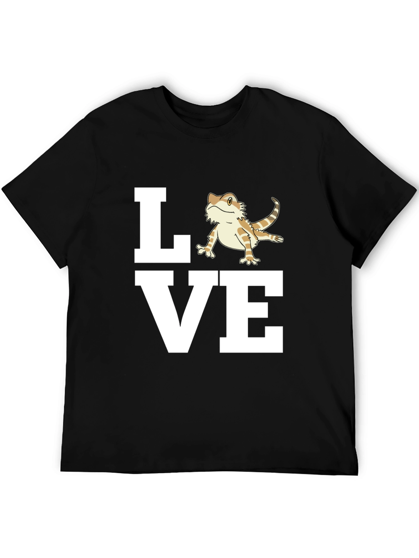 Black Bearded Dragon Love T-Shirt - Reptile Pet Owner Tee view 5