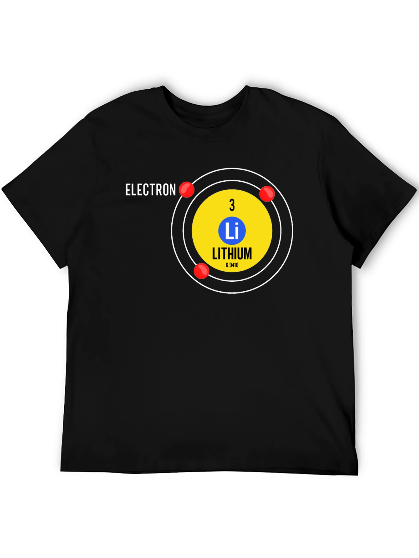 Lithium Atom T-Shirt - Science Geek Tee - 5
