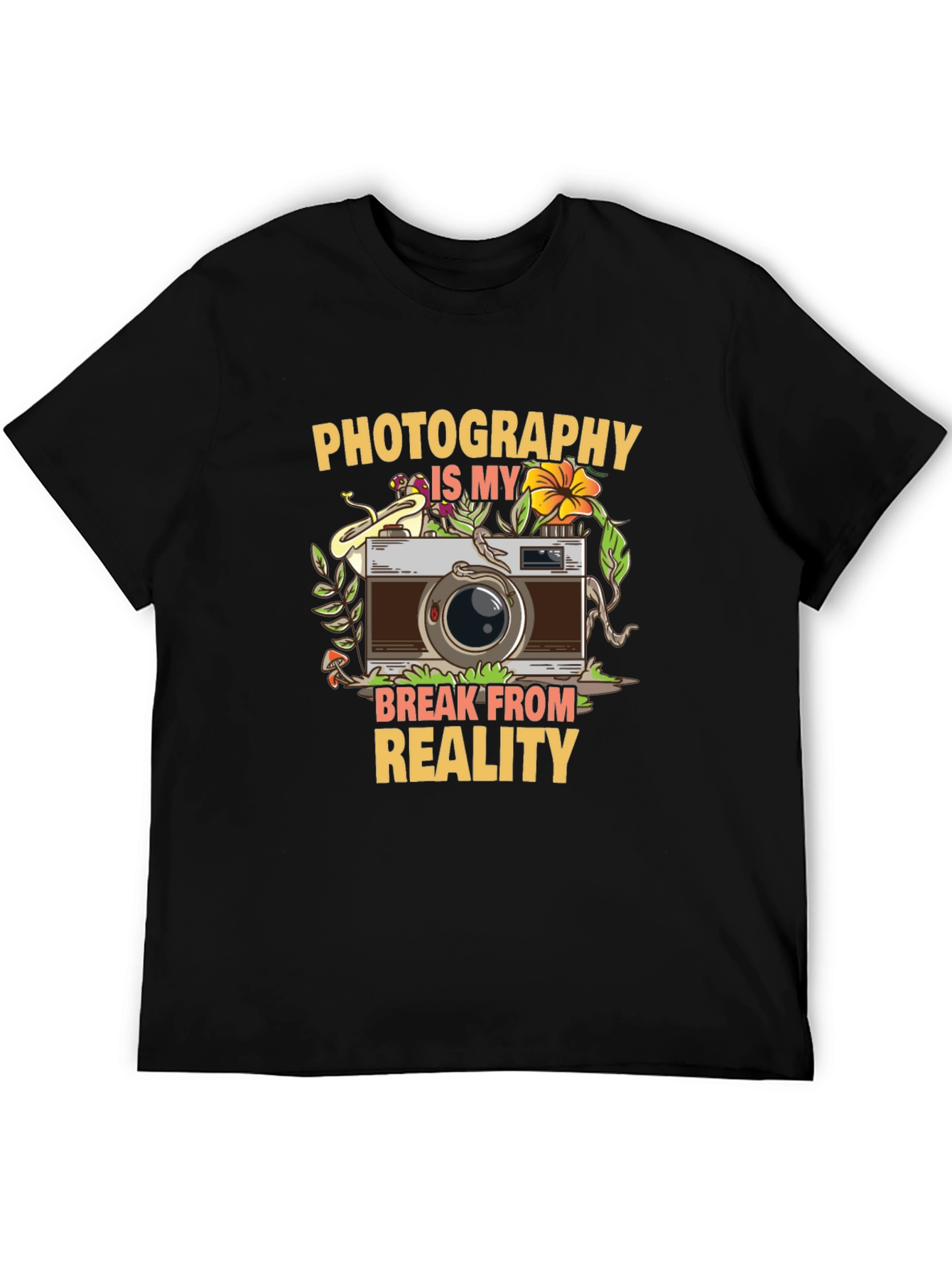 Black Photography is My Break From Reality T-Shirt view 5